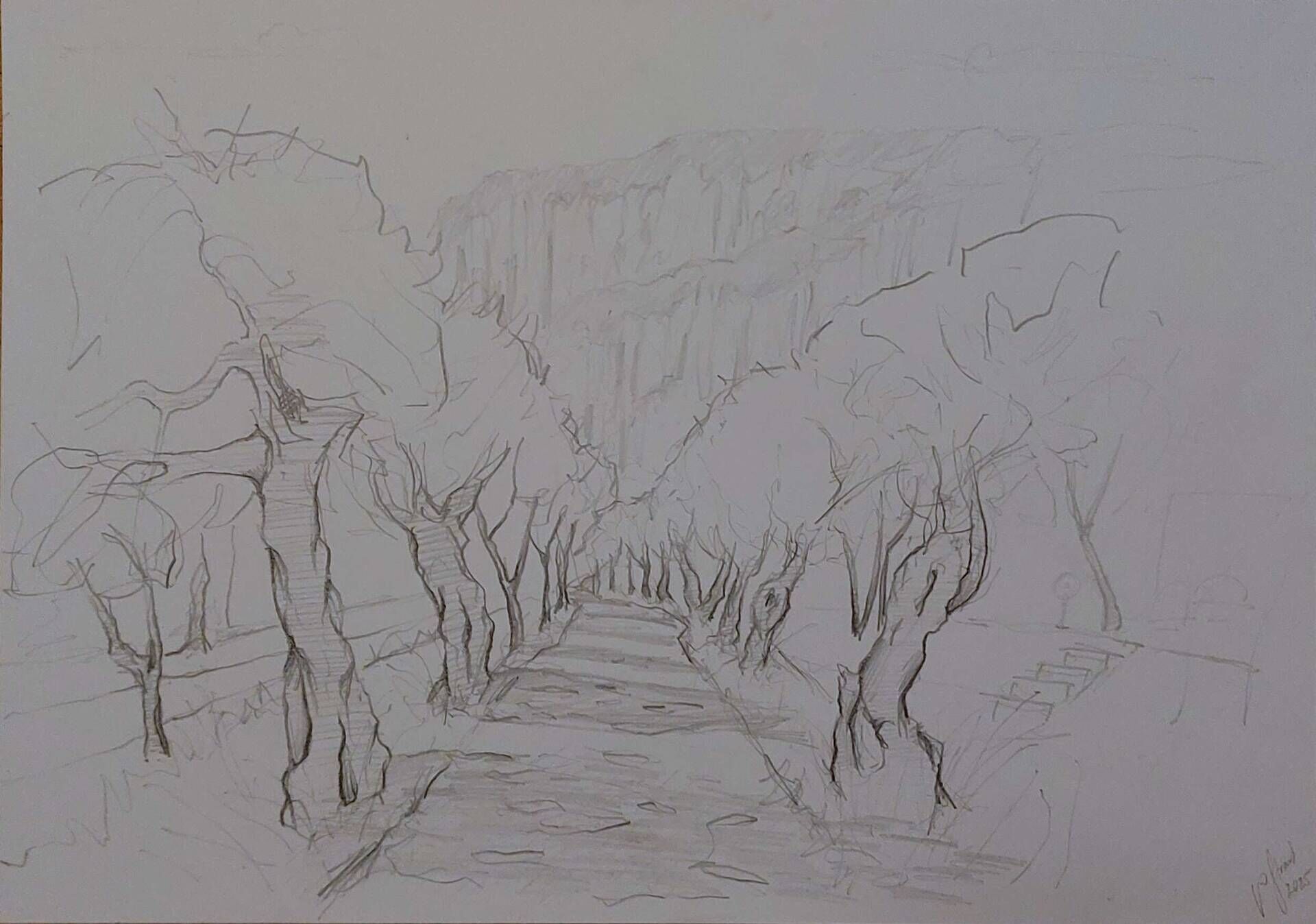 Ich bin auf dem Weg (Skizze) - Alexander Straub 1