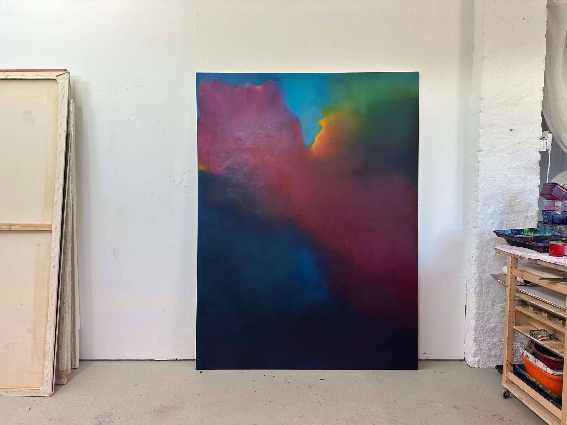 Farbbad Blaumagentagrüngelbtürkis - Antje Bockeloh 1