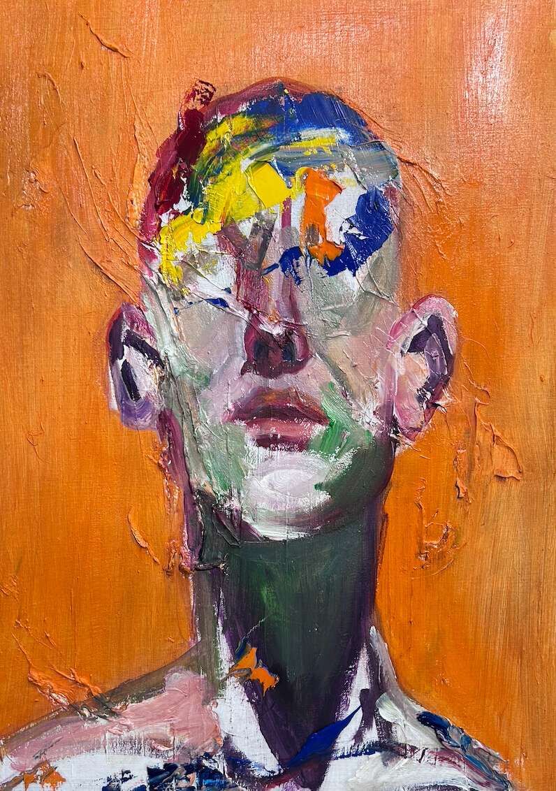 Portrait Inside Orange  - Leonel Perez 1