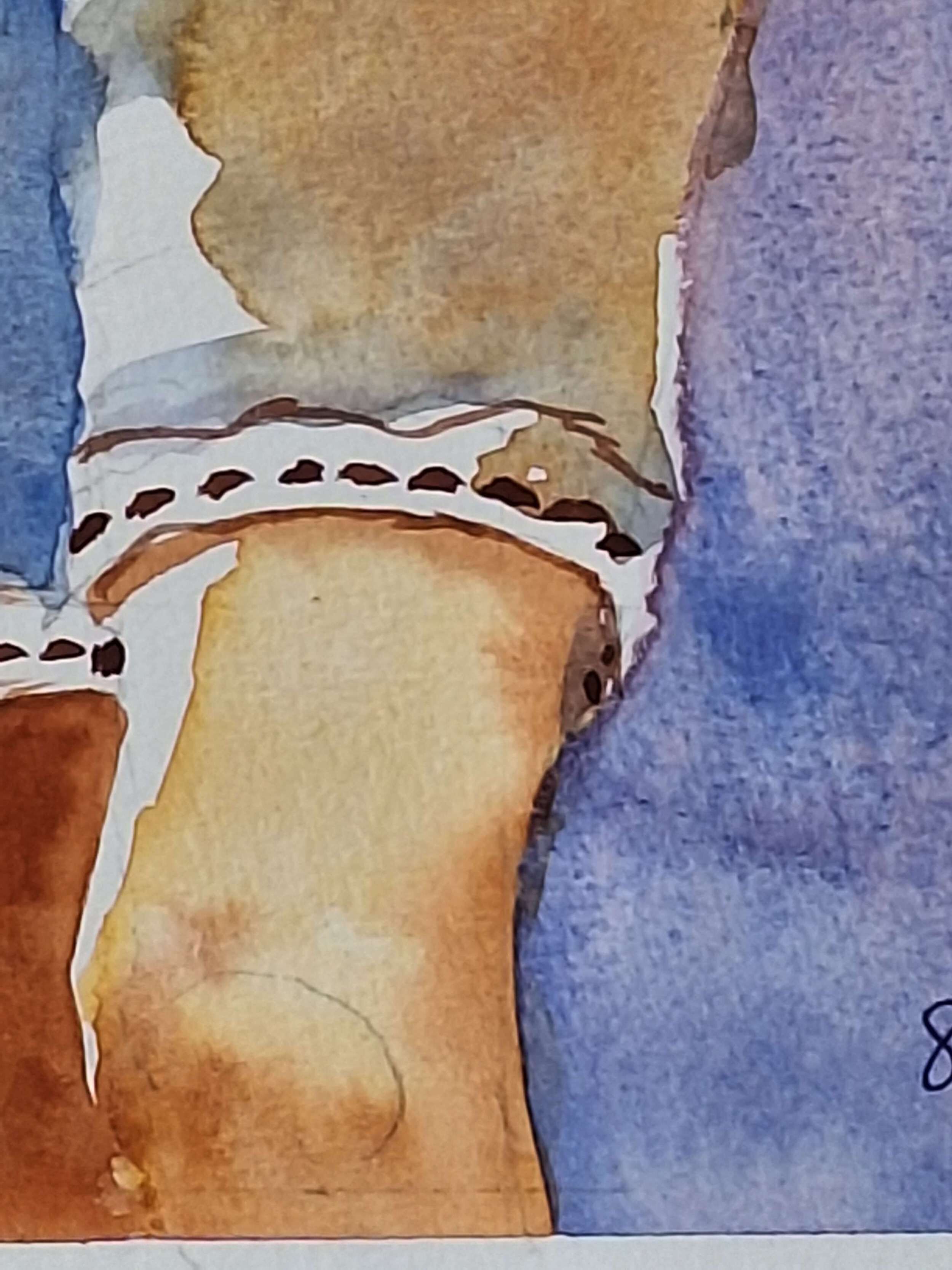 Frau in Mieder (Aquarell) - Sara Wimmers 3