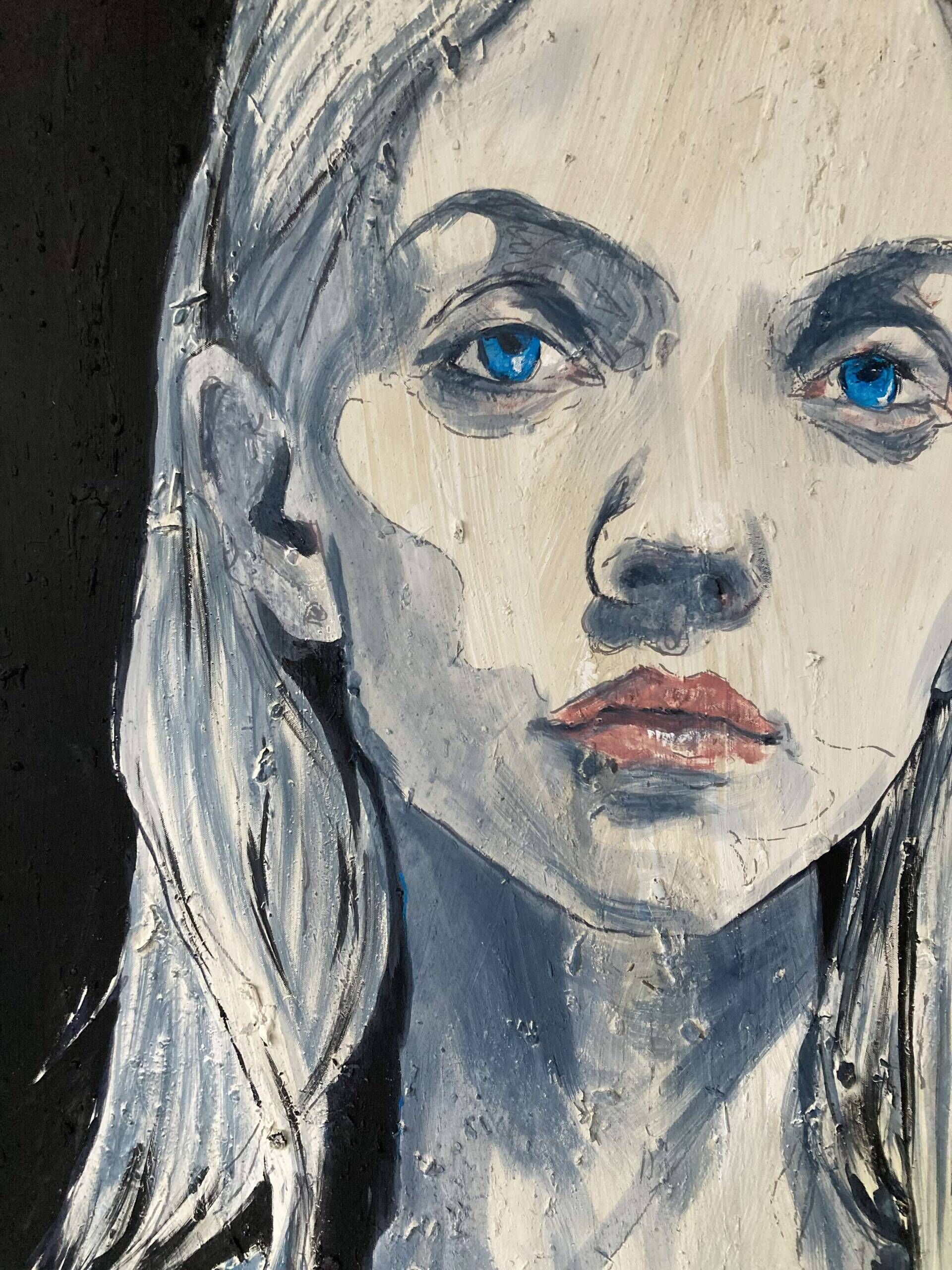 Frau mit blauem Blick - Kim Helbig 2