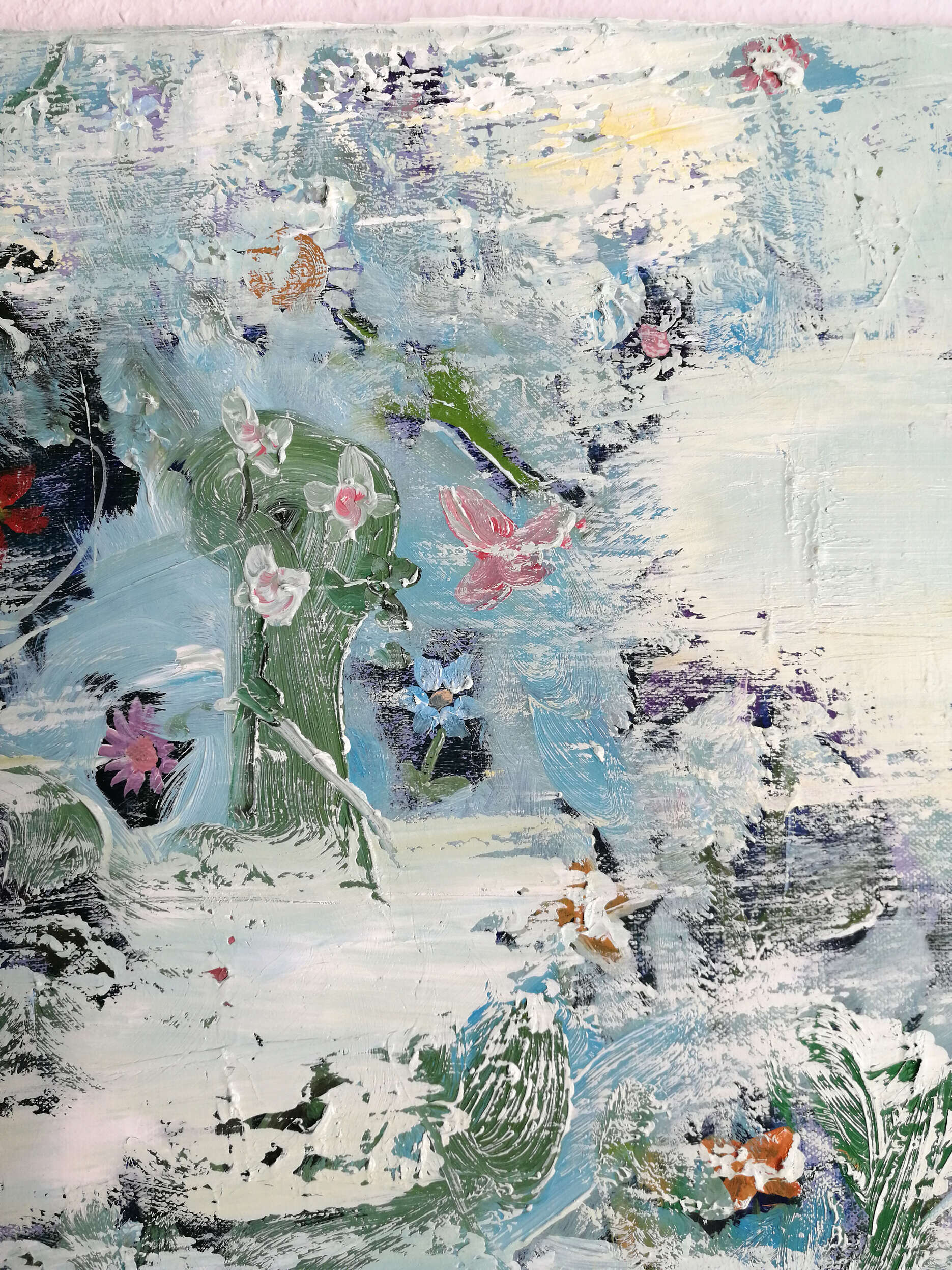 Abstraktes Bild mit Blumen - Christian Herzig 2