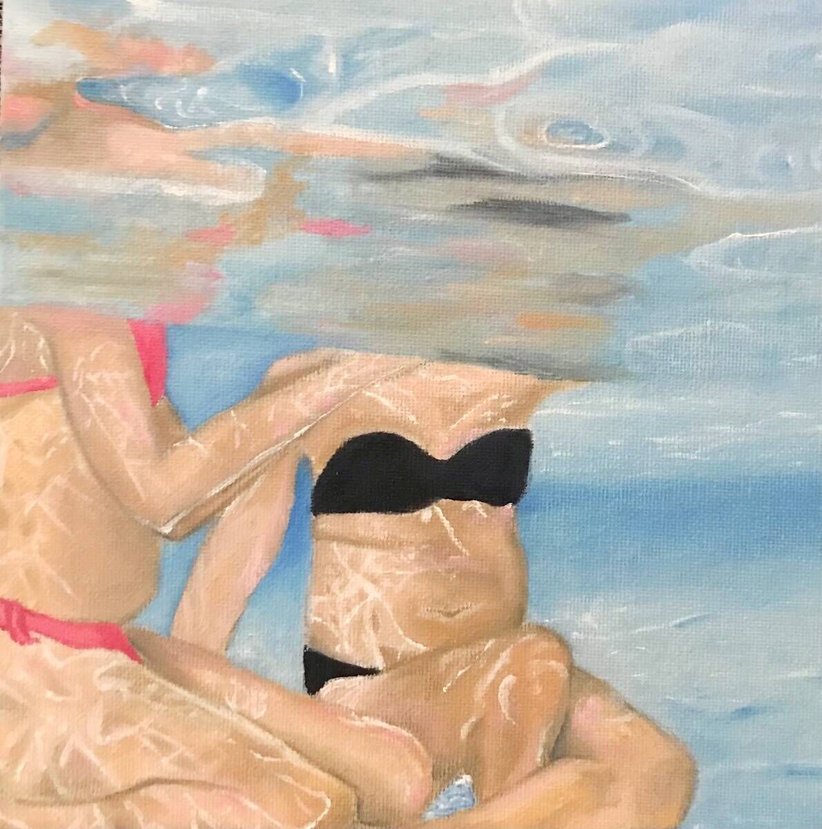 Women underwater 