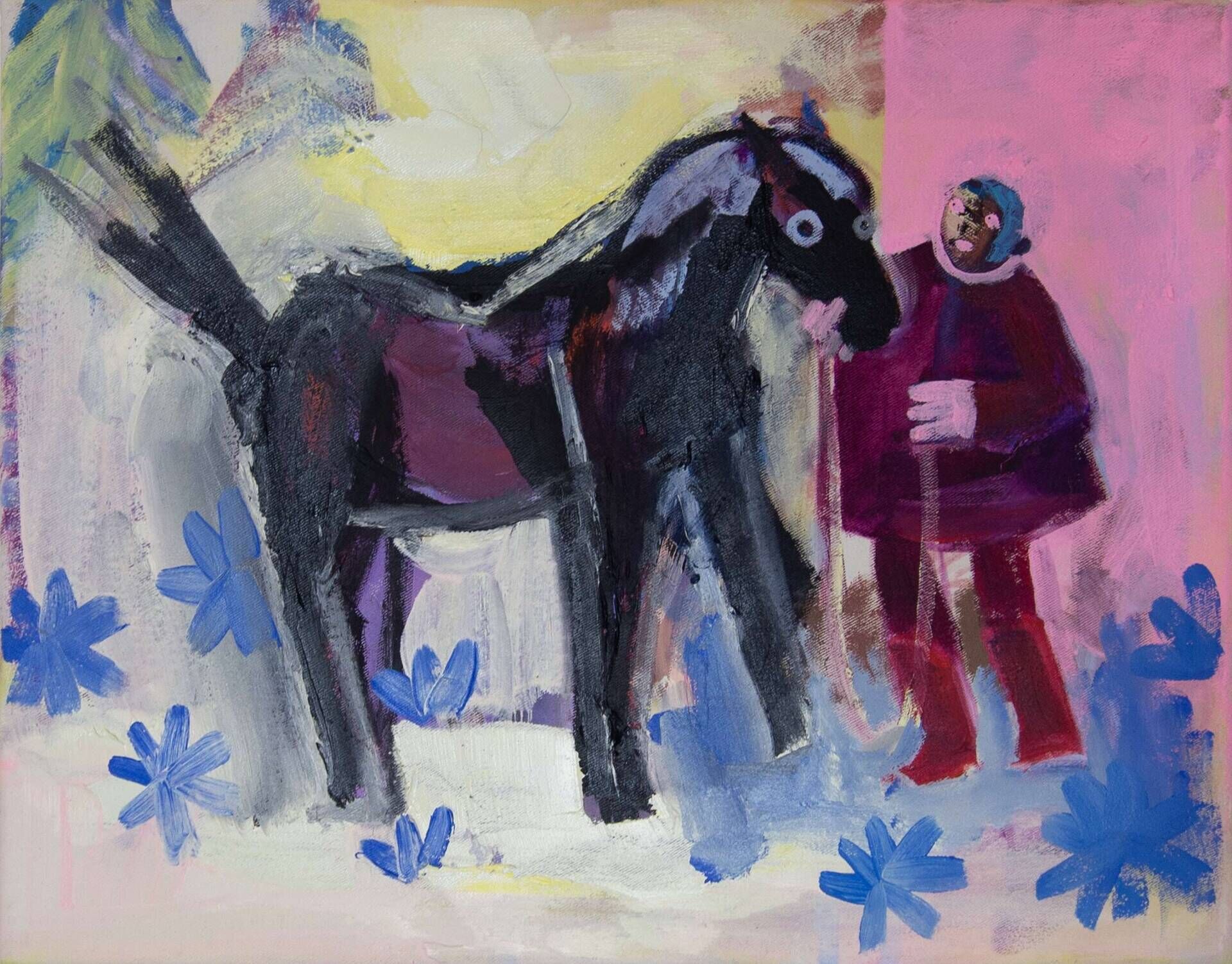 Horse and Flowers - Charlotte Genser 1