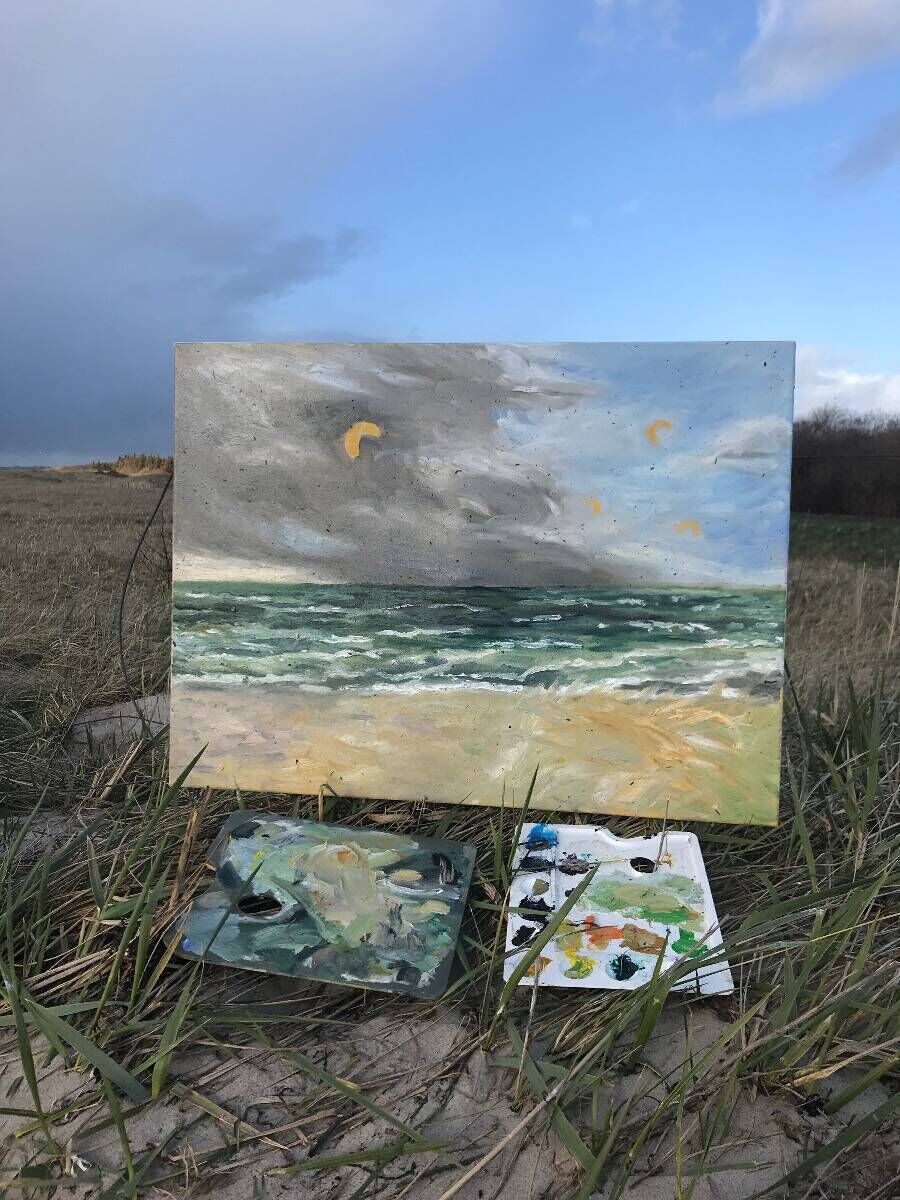 Kitesurfer in Großenbrode
