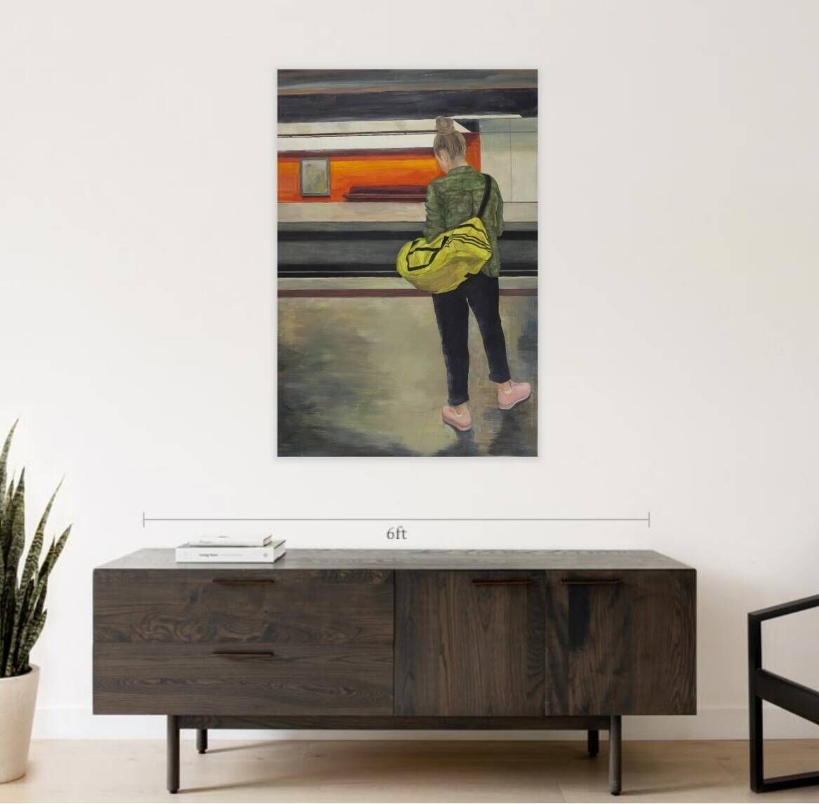 Girl with the neon Bag