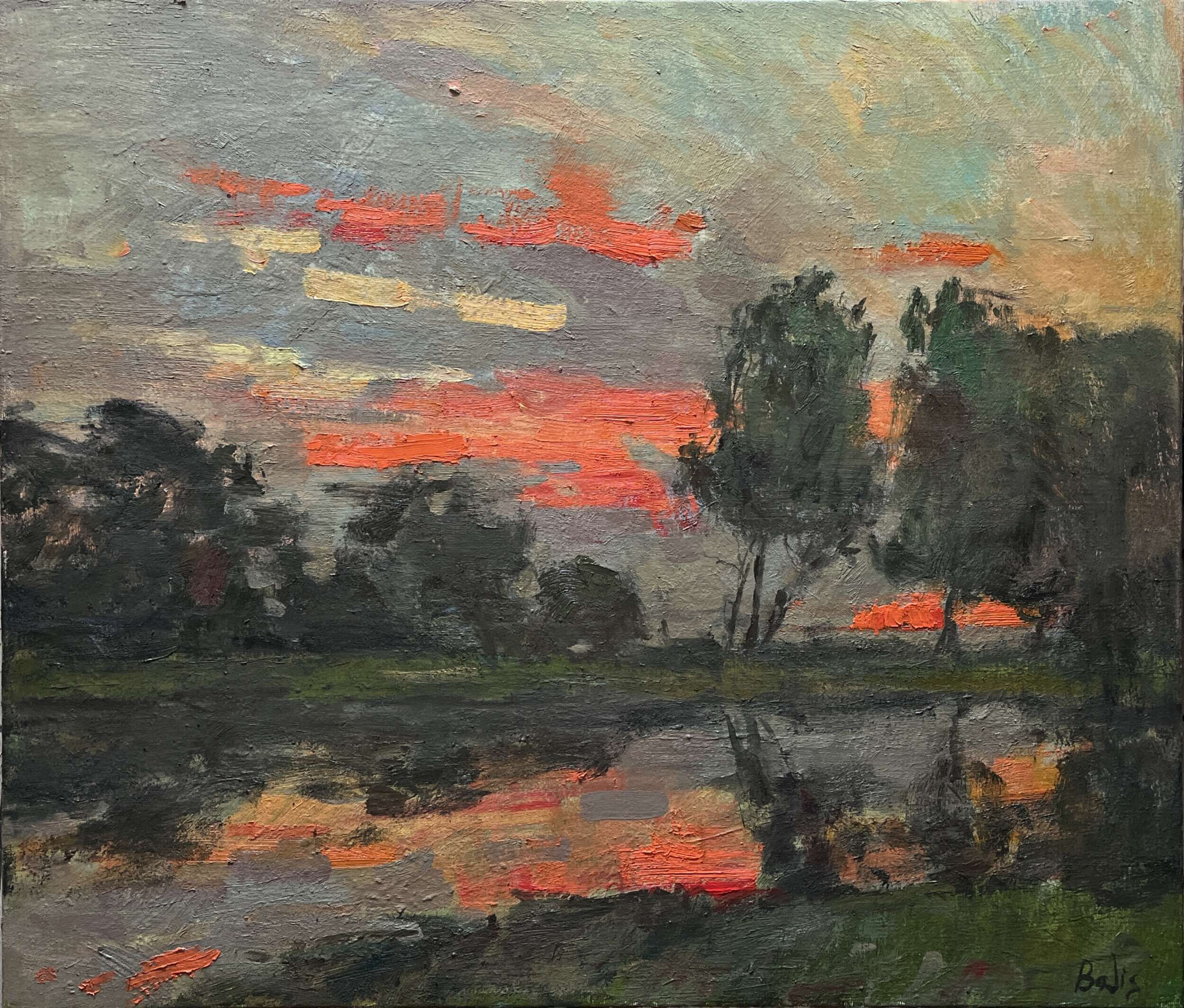 Fiery evening - Bohdan  Dobrivskyi  1