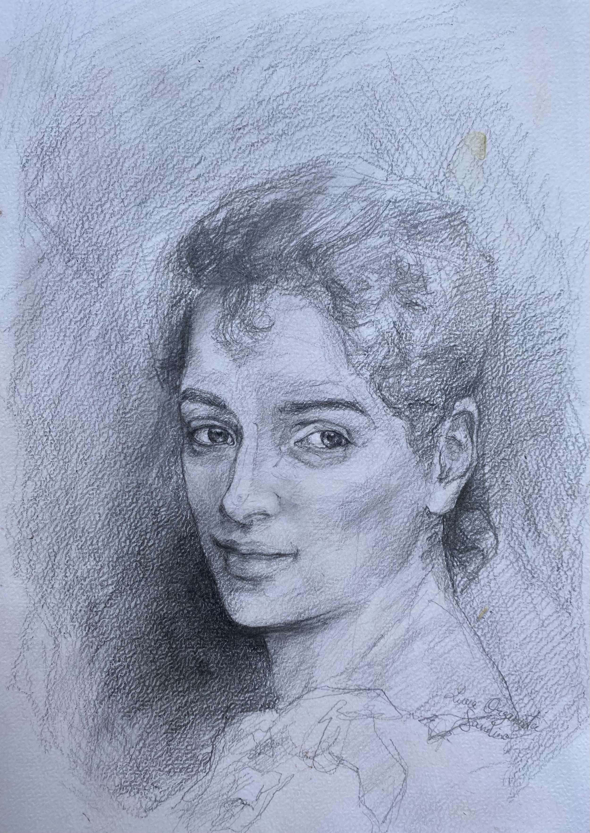 Porträt Studie nach Bouguereau  - Livia Sandino 2