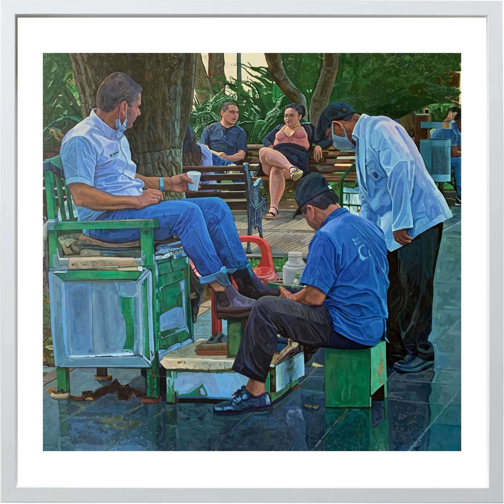 "Der Schuhputzer" - limitierter Kunstdruck - Sebastian Lorenz 1