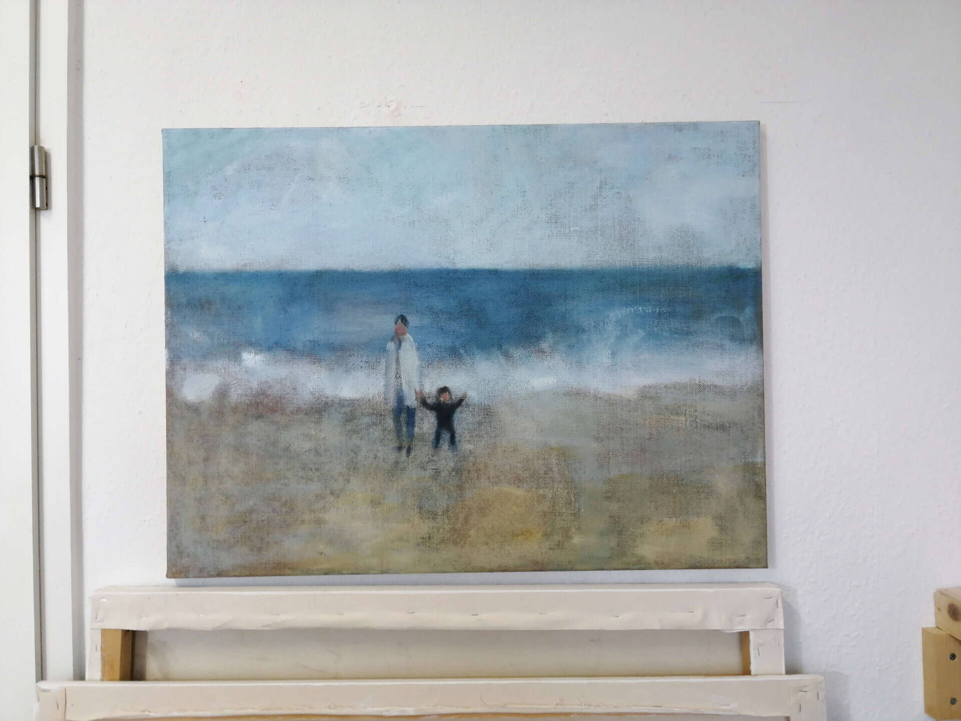 Mutter mit Kind am Meer - Christian Herzig 1