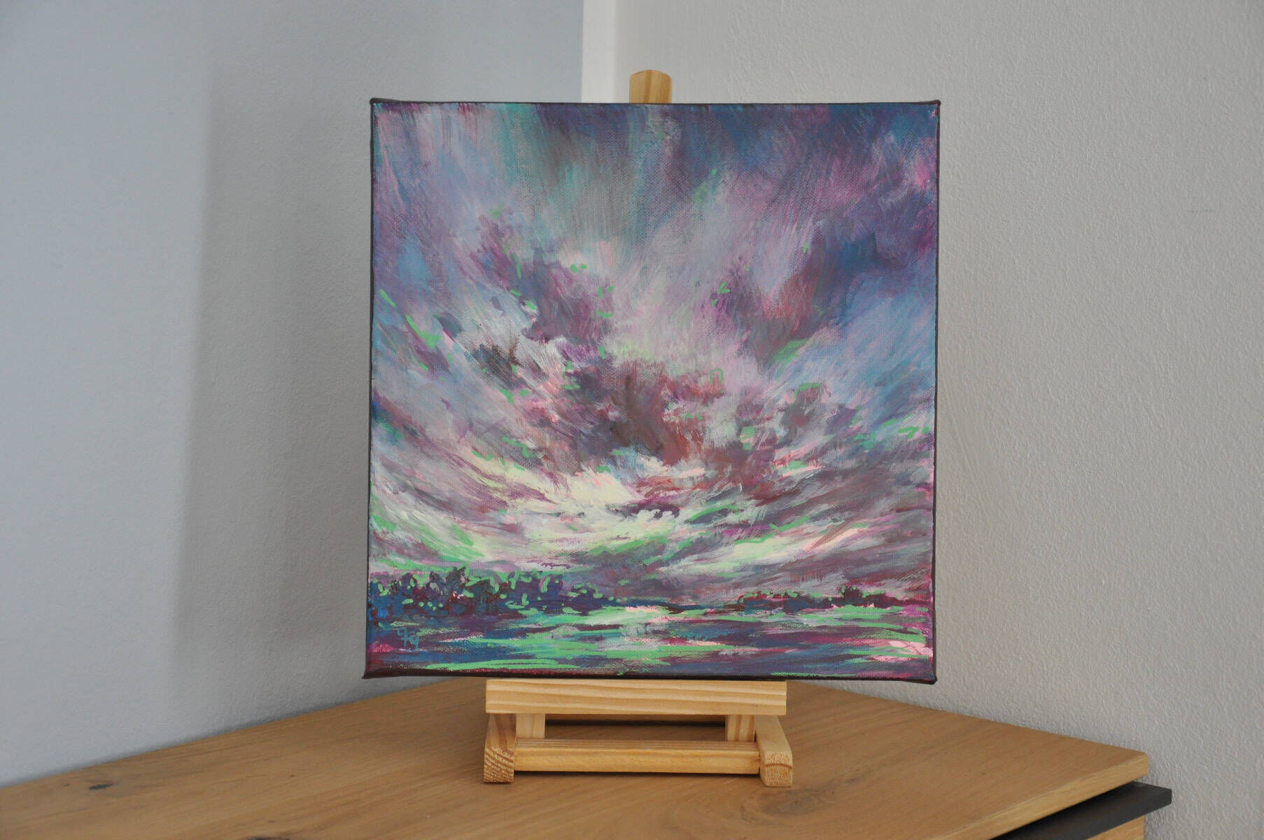 Wolkenlandschaft Violett