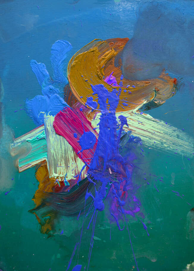 Testbenzin Triptychon blau - Christopher Schröder 2