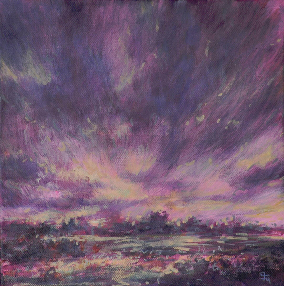 Wolkenaufbruch Violett III