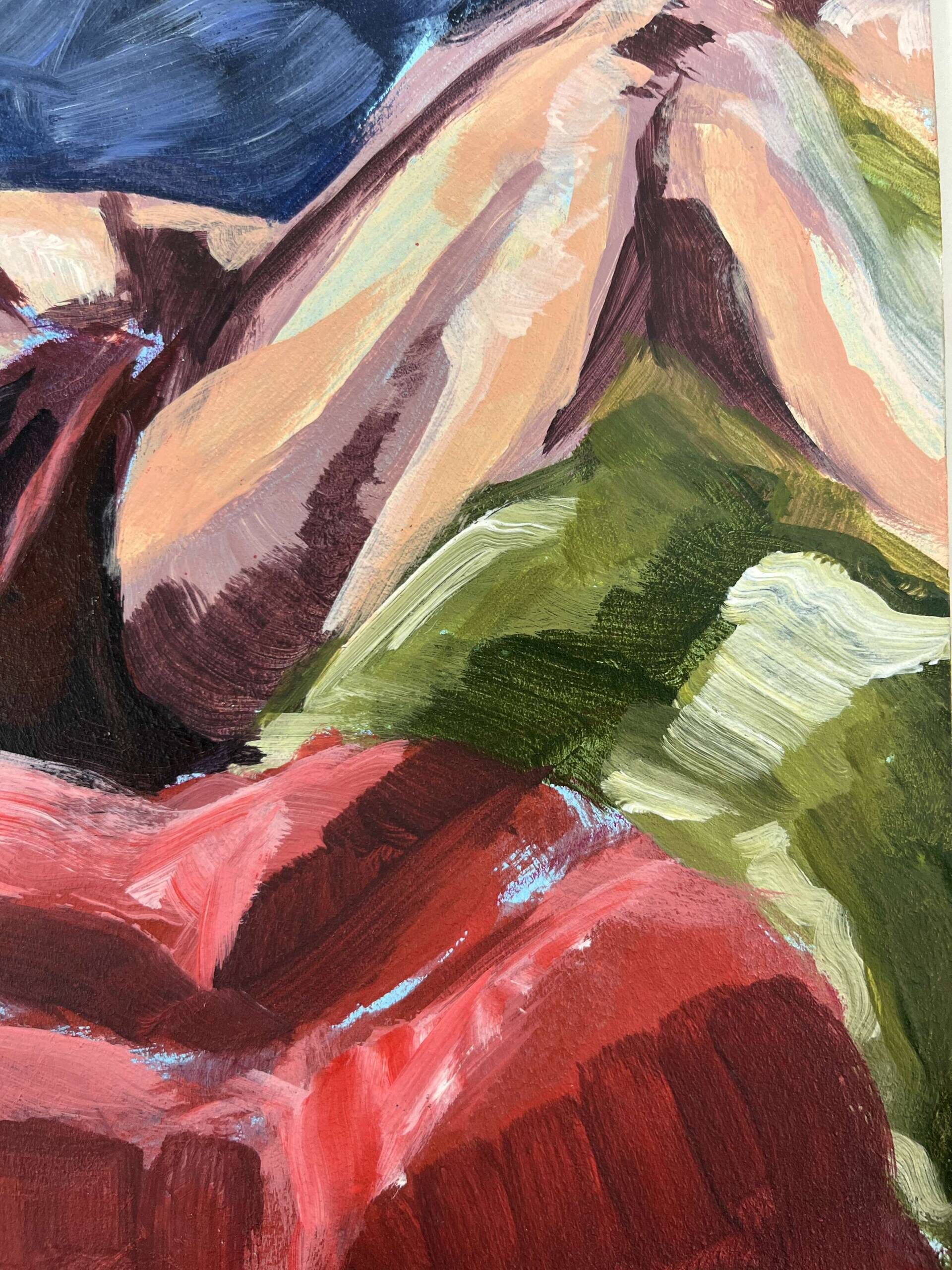 Frau auf roter Couch - Leon Tho Barwig 3