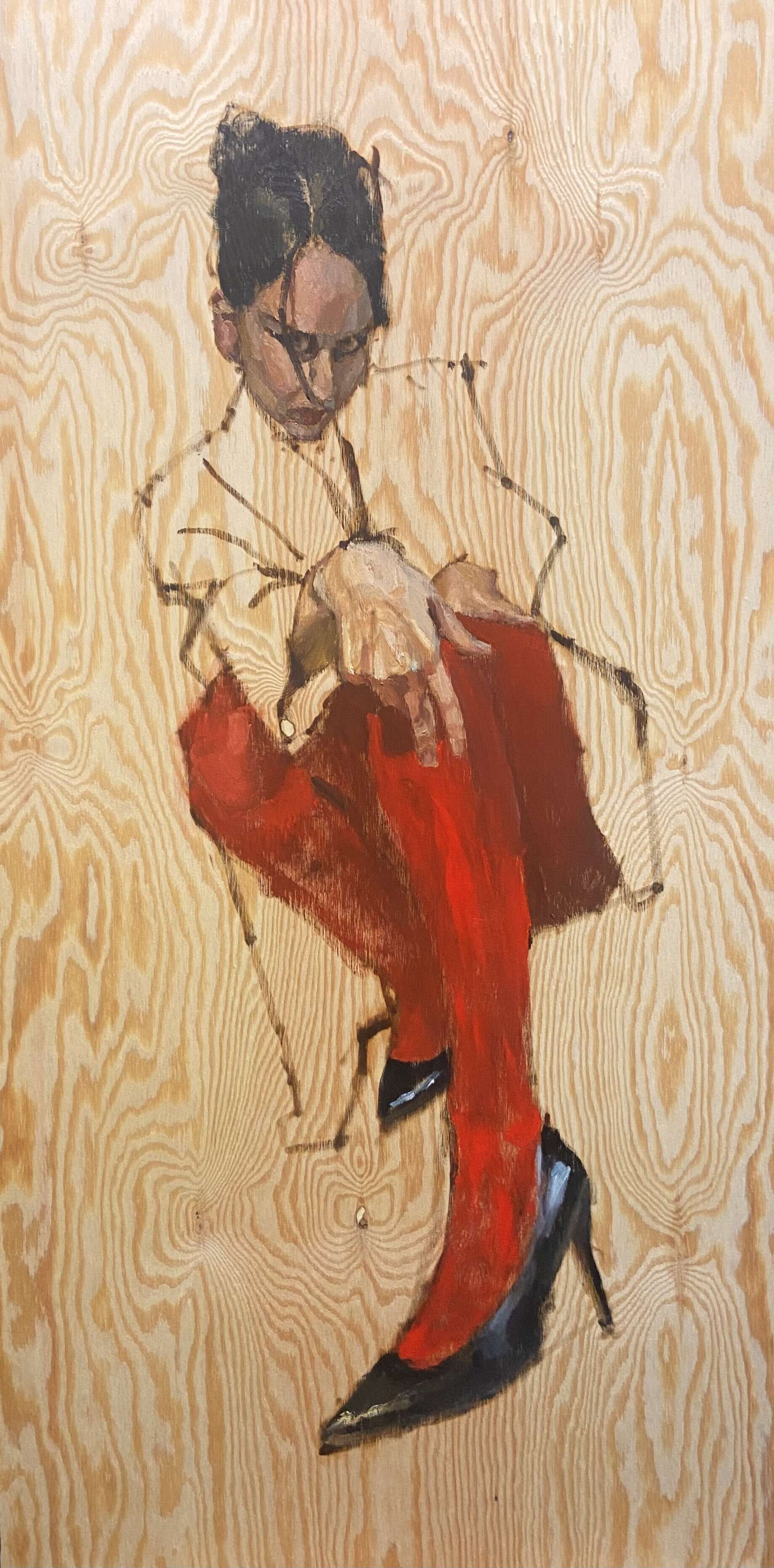 Ellen in roter Strumpfhose - Lilli Geyer 1