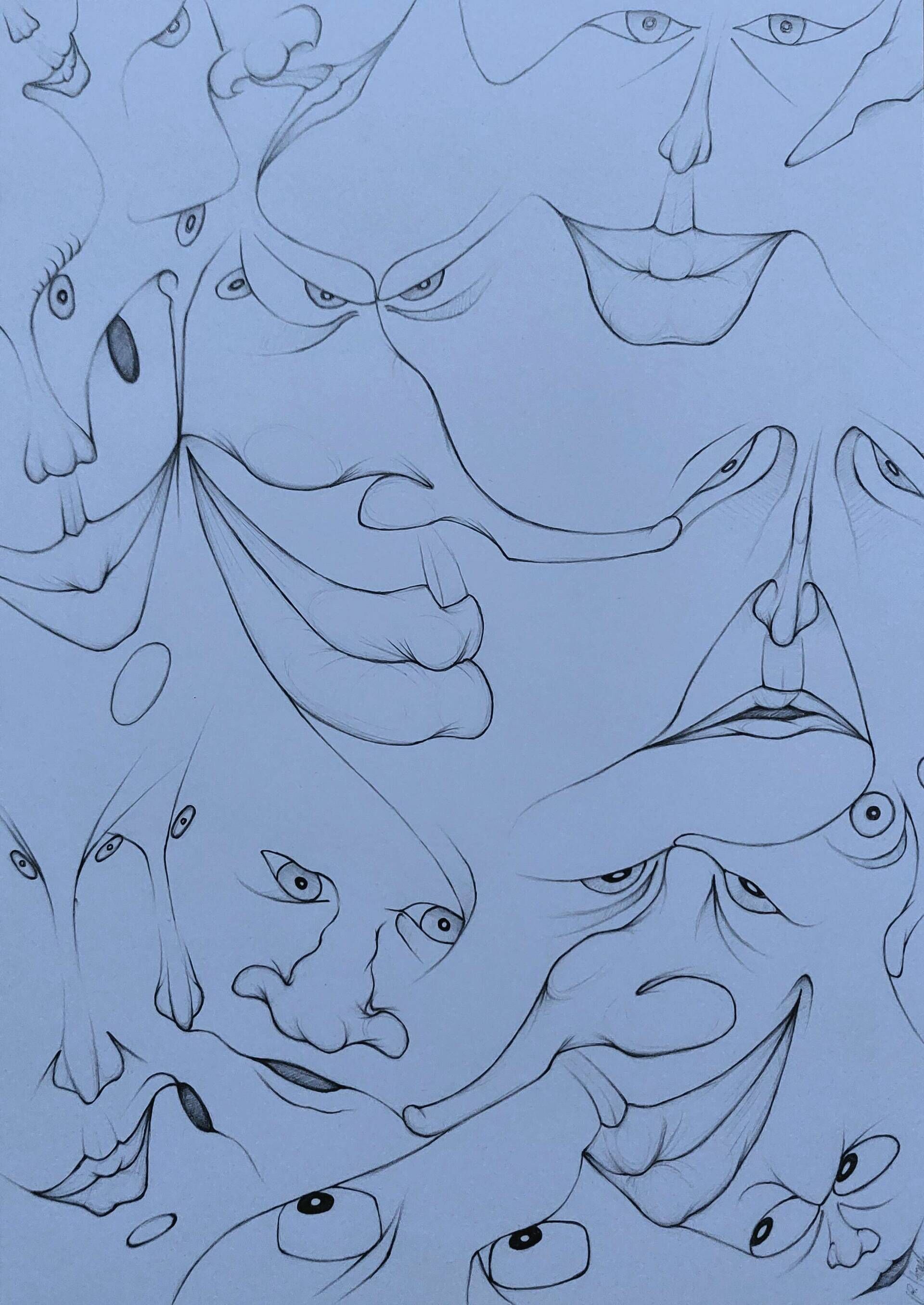 Verwobene Gesichter - Alexander Straub 1