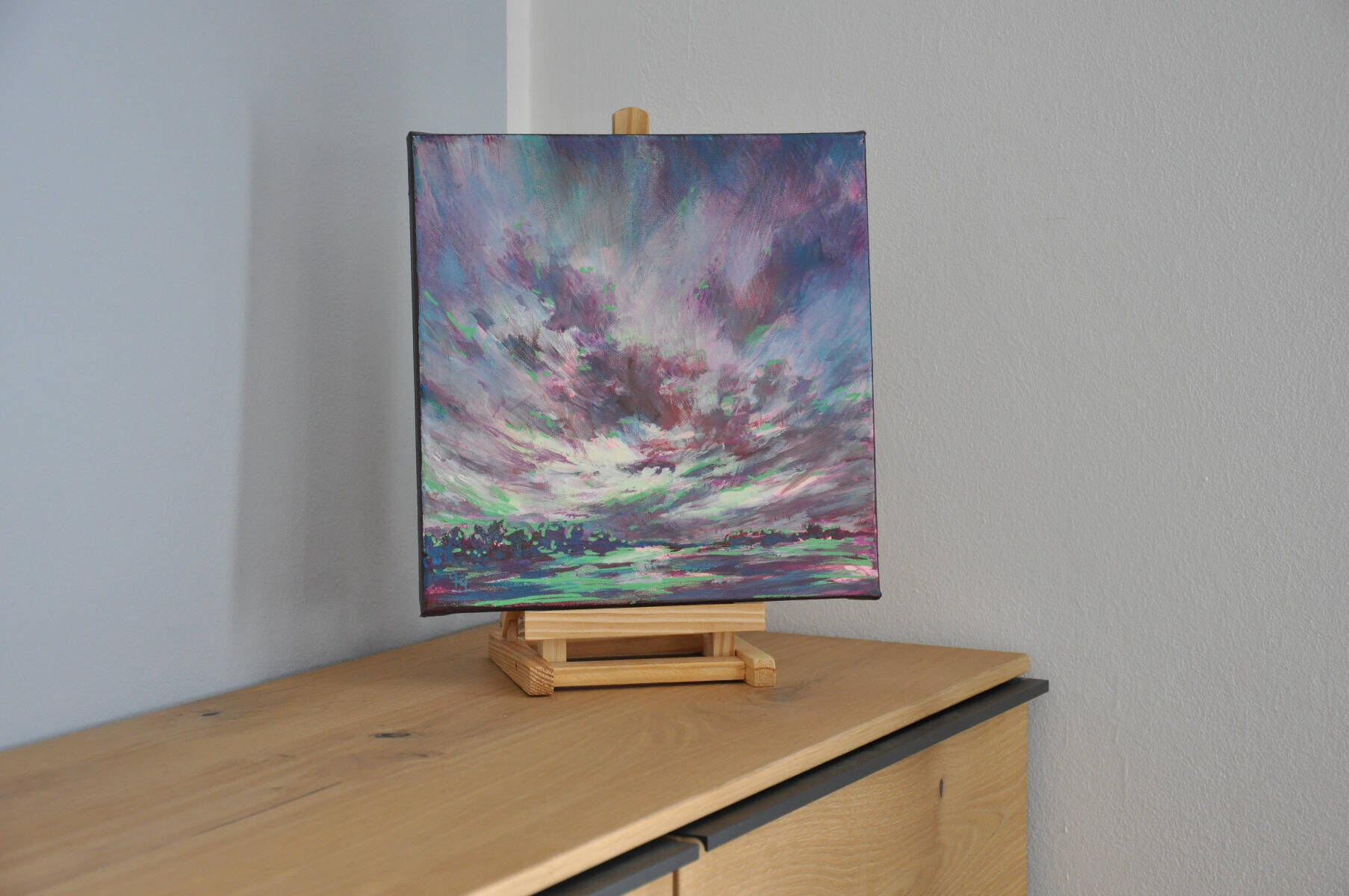 Wolkenlandschaft Violett