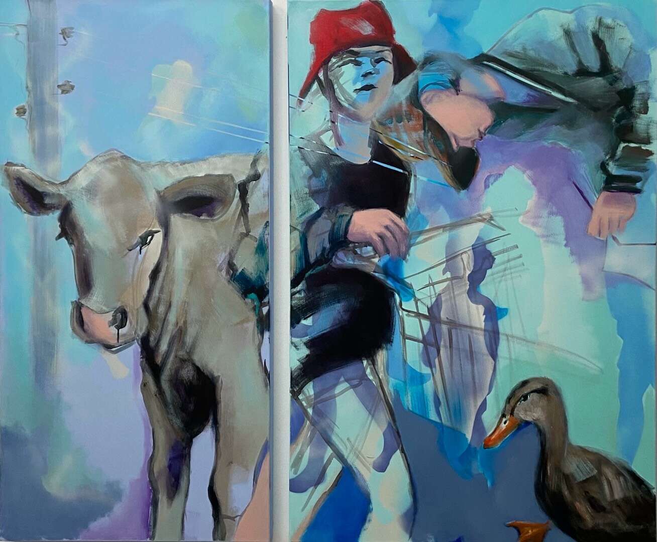 Mädchen mit Einkaufswagen - Petra Mittag 1