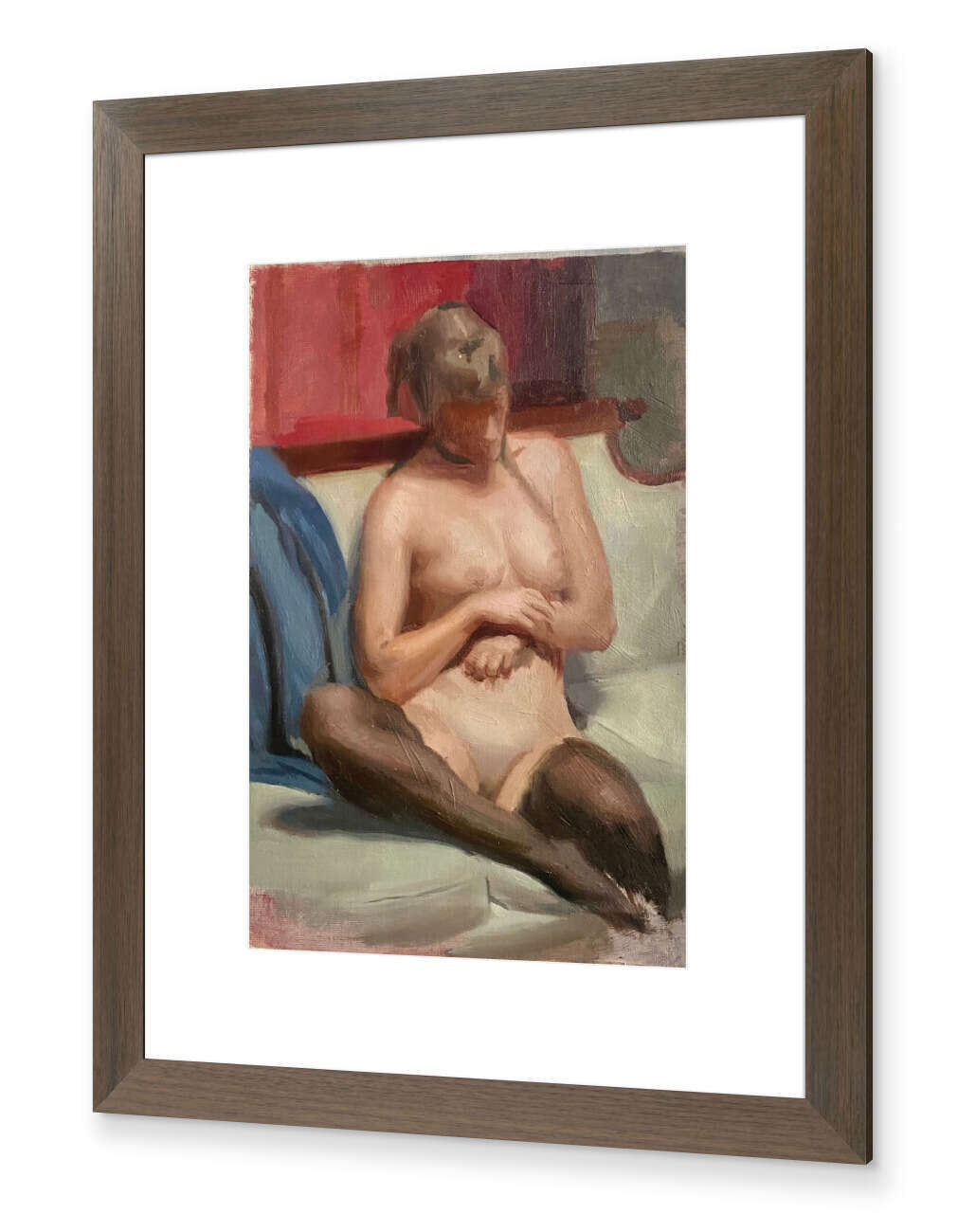Clara auf dem grünen Sofa. - Daniella Santos 2