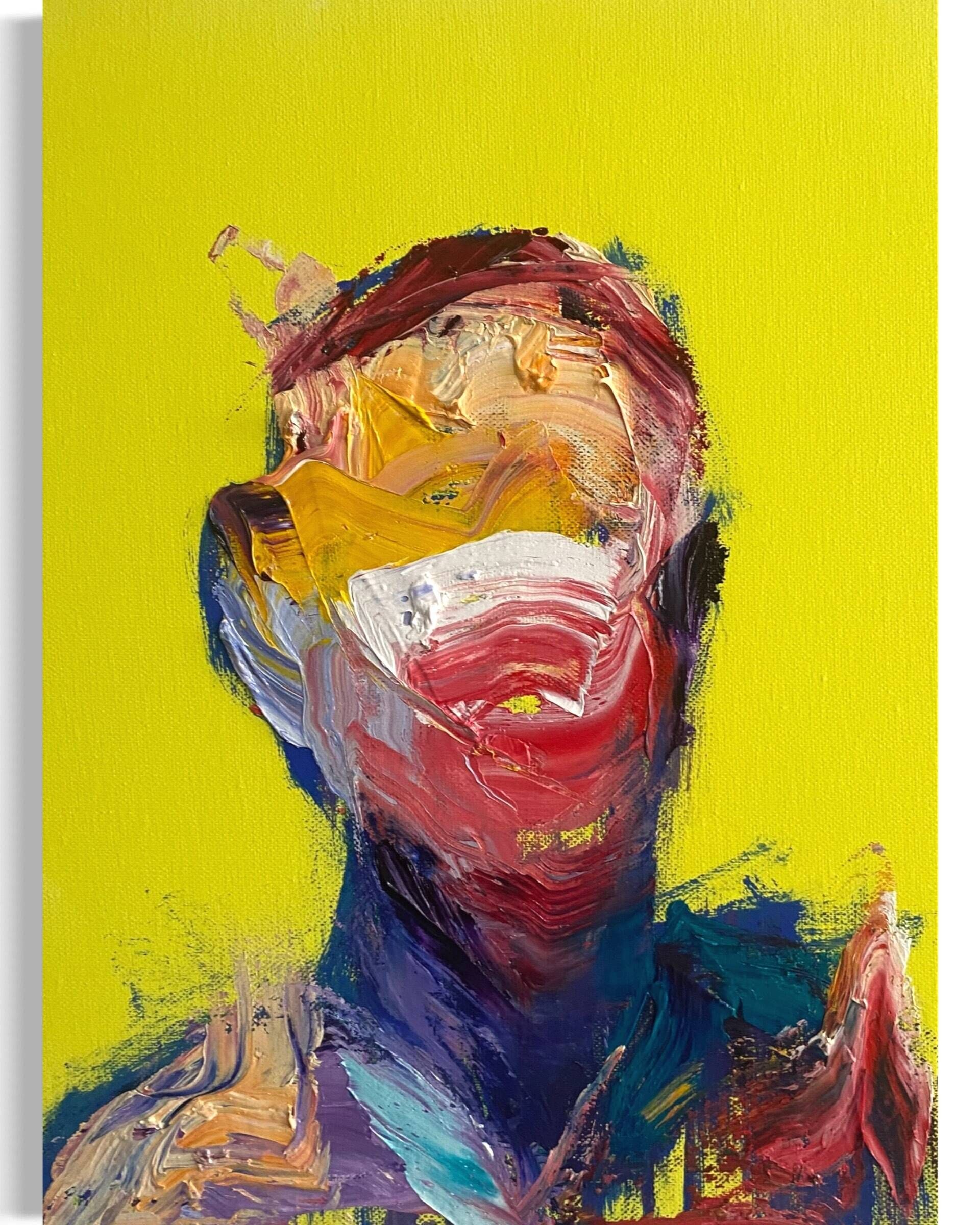 Selbstportrait Gelb IX - Leonel Perez 1