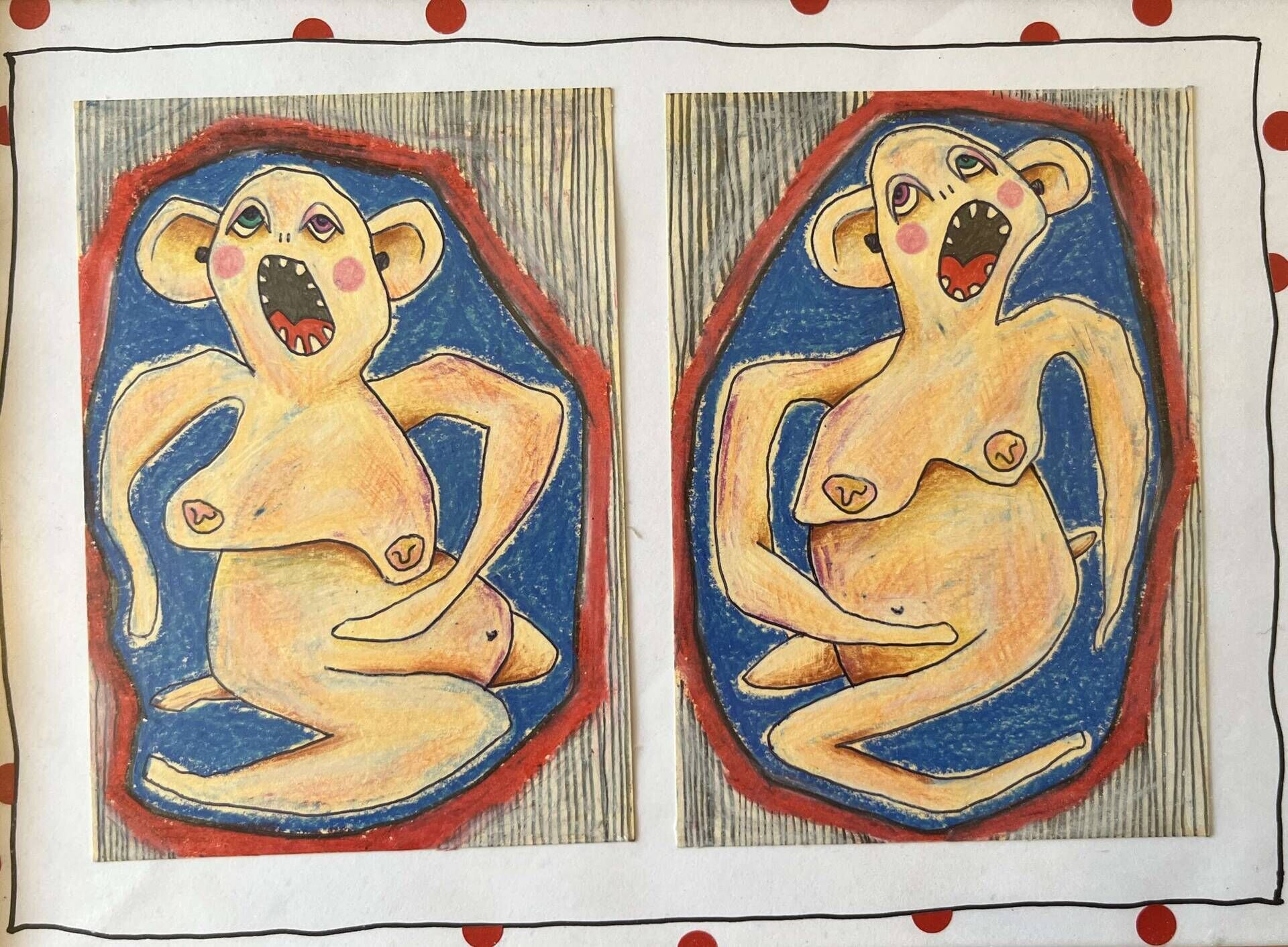 zwei in Blasen vor gestreift - Lara Burgmann 1