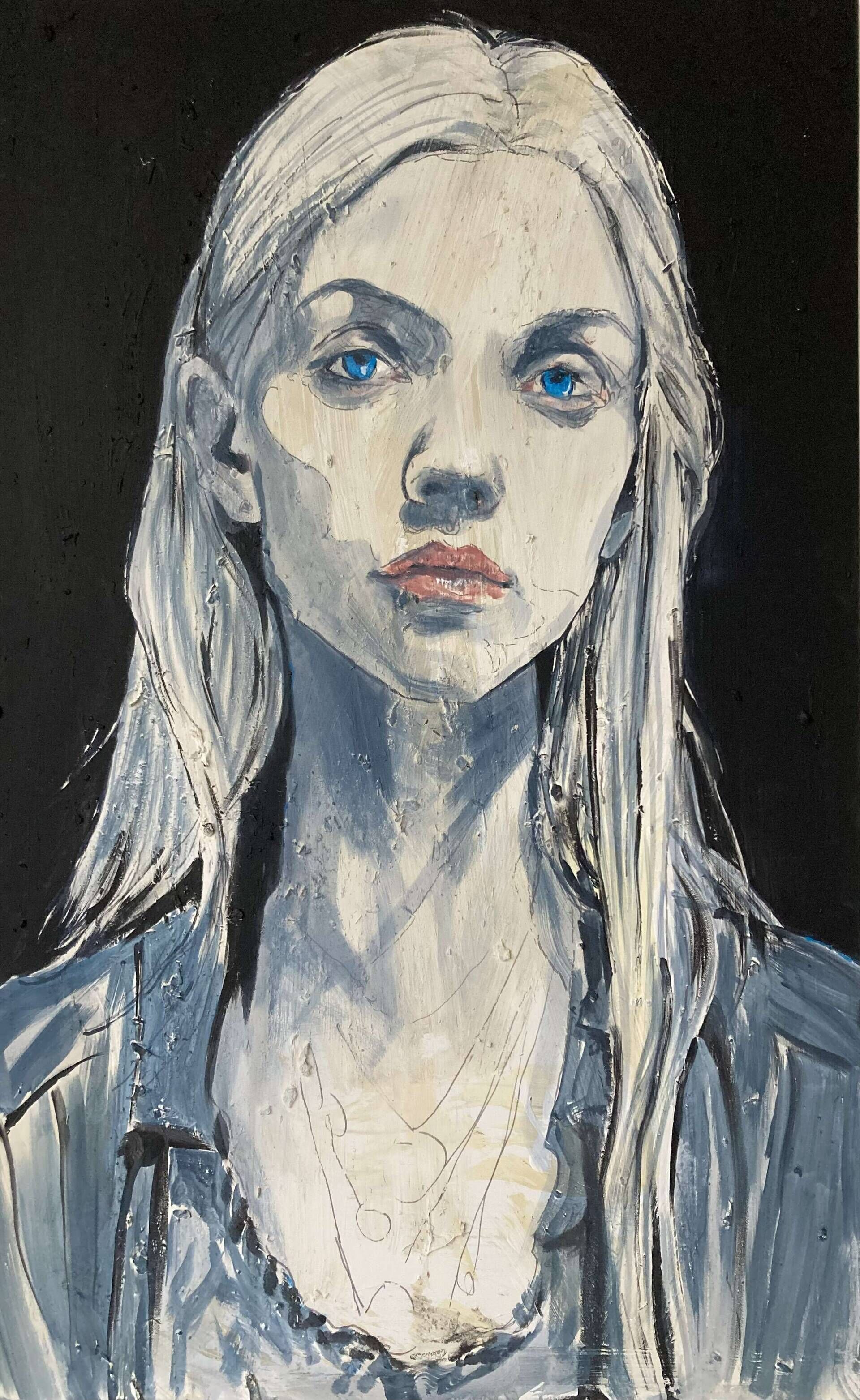 Frau mit blauem Blick - Kim Helbig 1