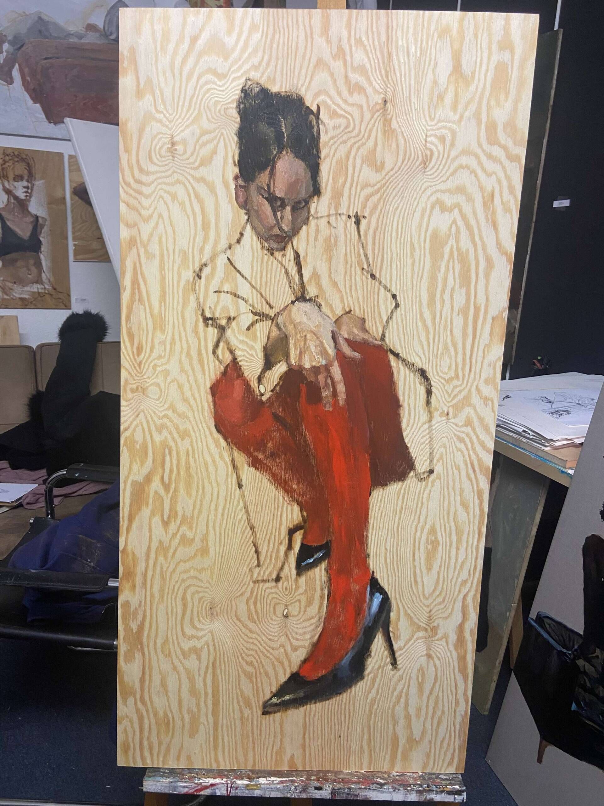 Ellen in roter Strumpfhose - Lilli Geyer 5