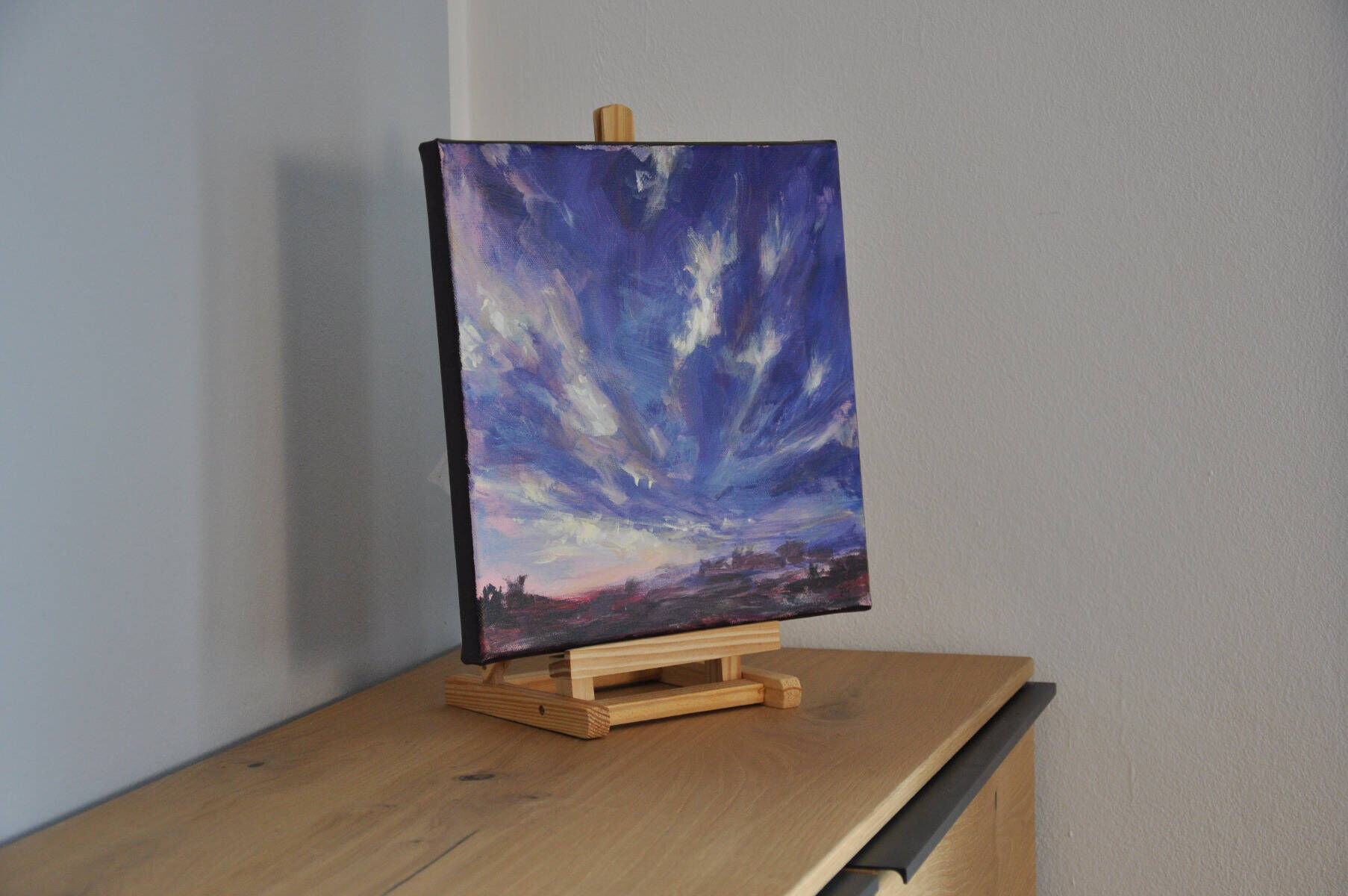 Wolkenaufbruch Violett I