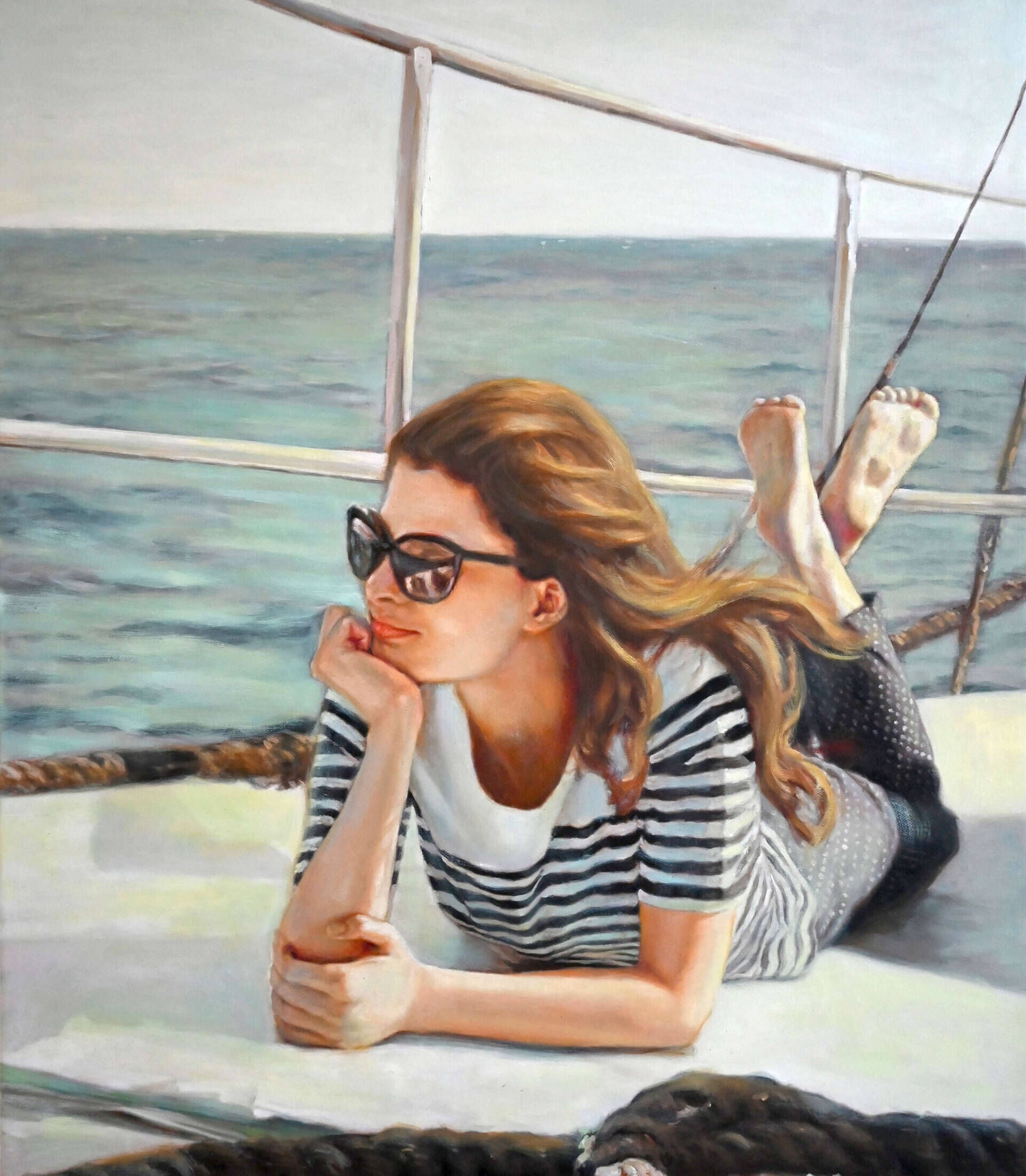 Frau auf Boot - Christian Herzig 1