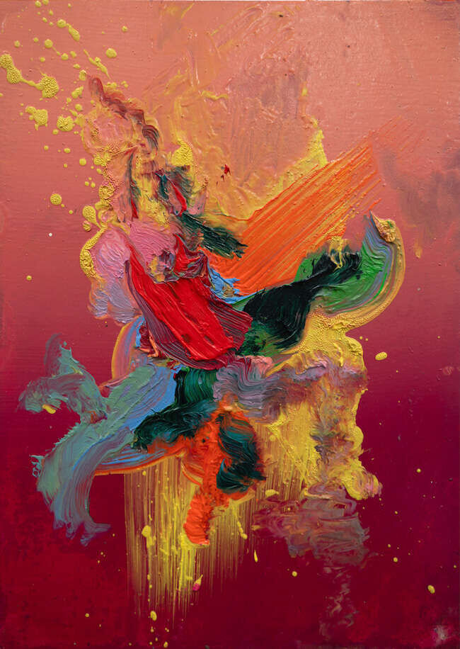 Testbenzin Triptychon rot - Christopher Schröder 2
