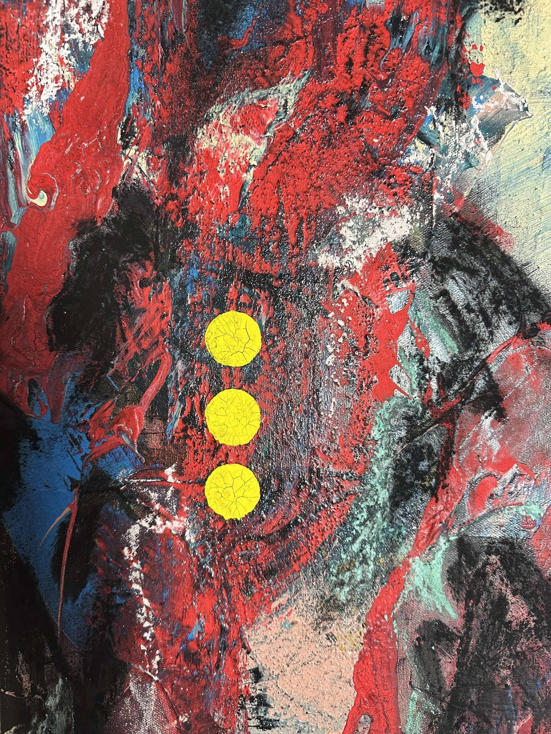 abstract with three yellow dots - Martin Collmann 5