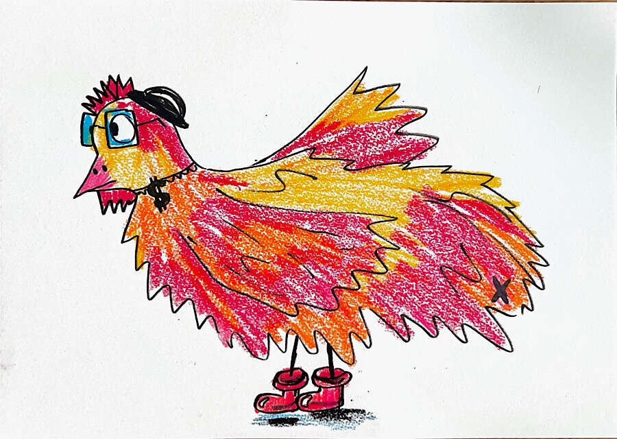 Künstlerhuhn - Luna Stender 1