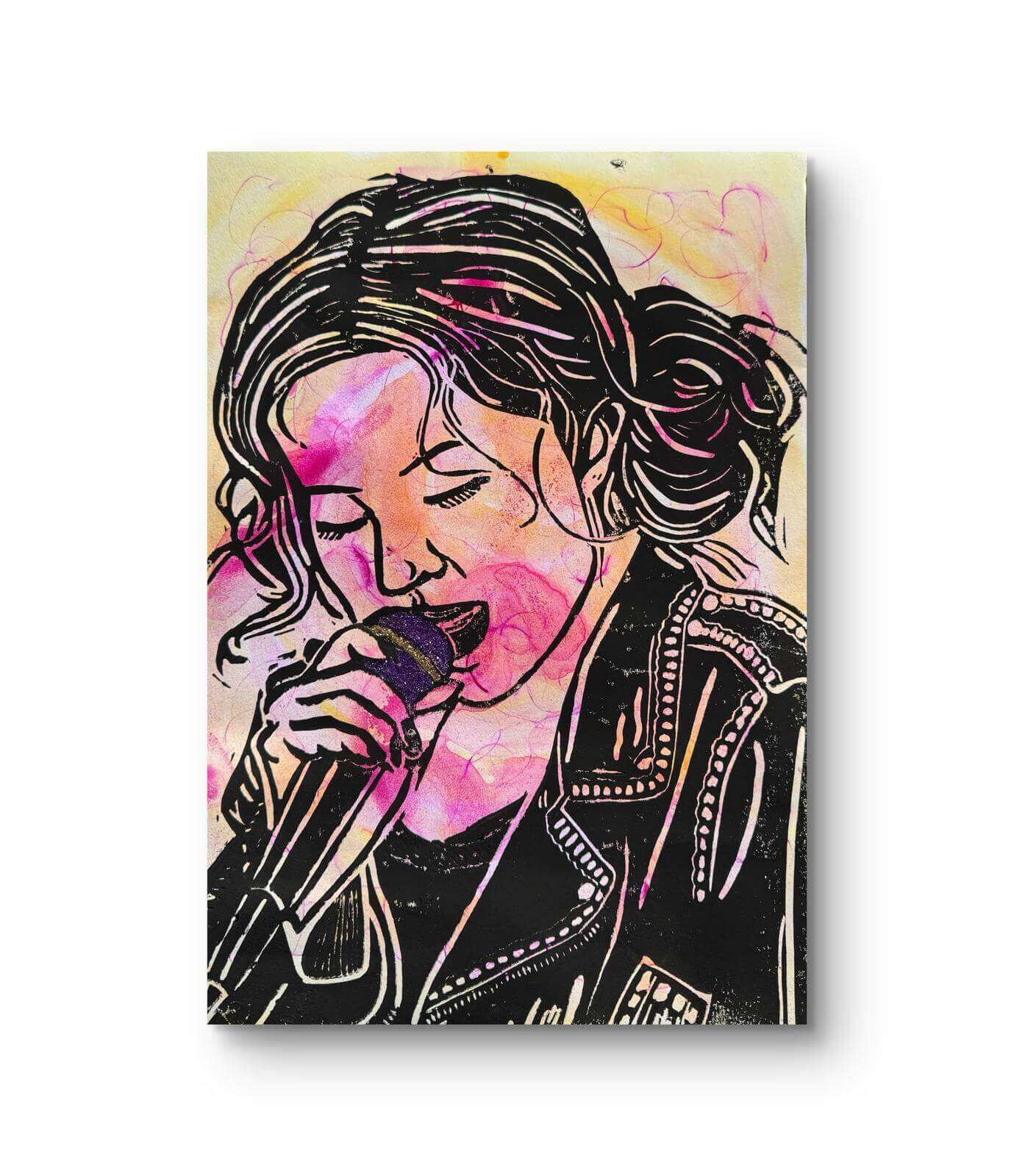 ROSE Linolschnitt 01 - Sybille Stein 2