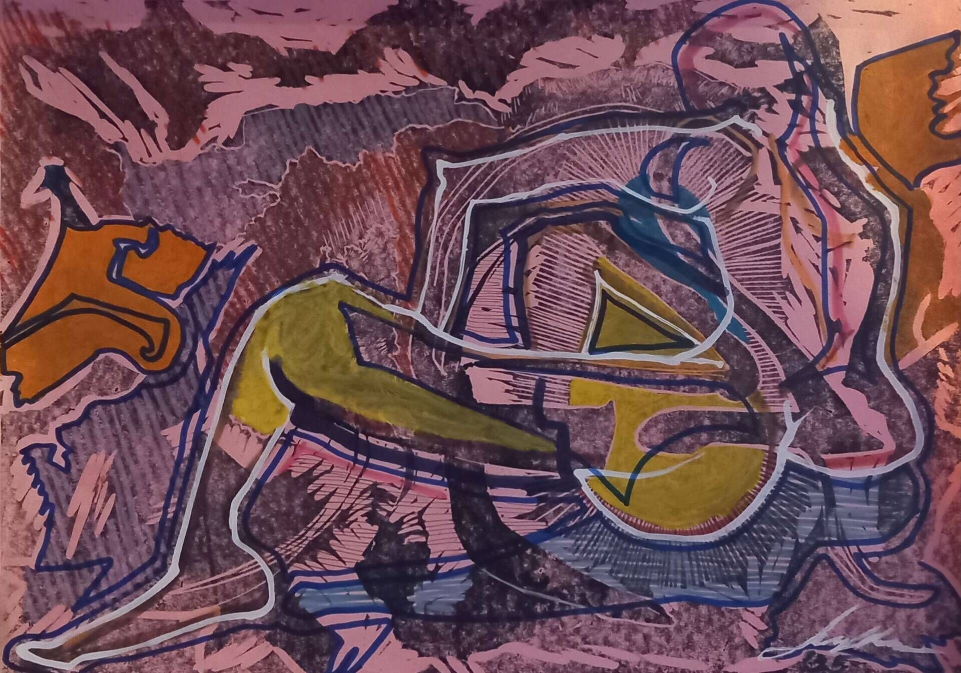 Improvisation: sitzender Mensch - Lucia Herden 2