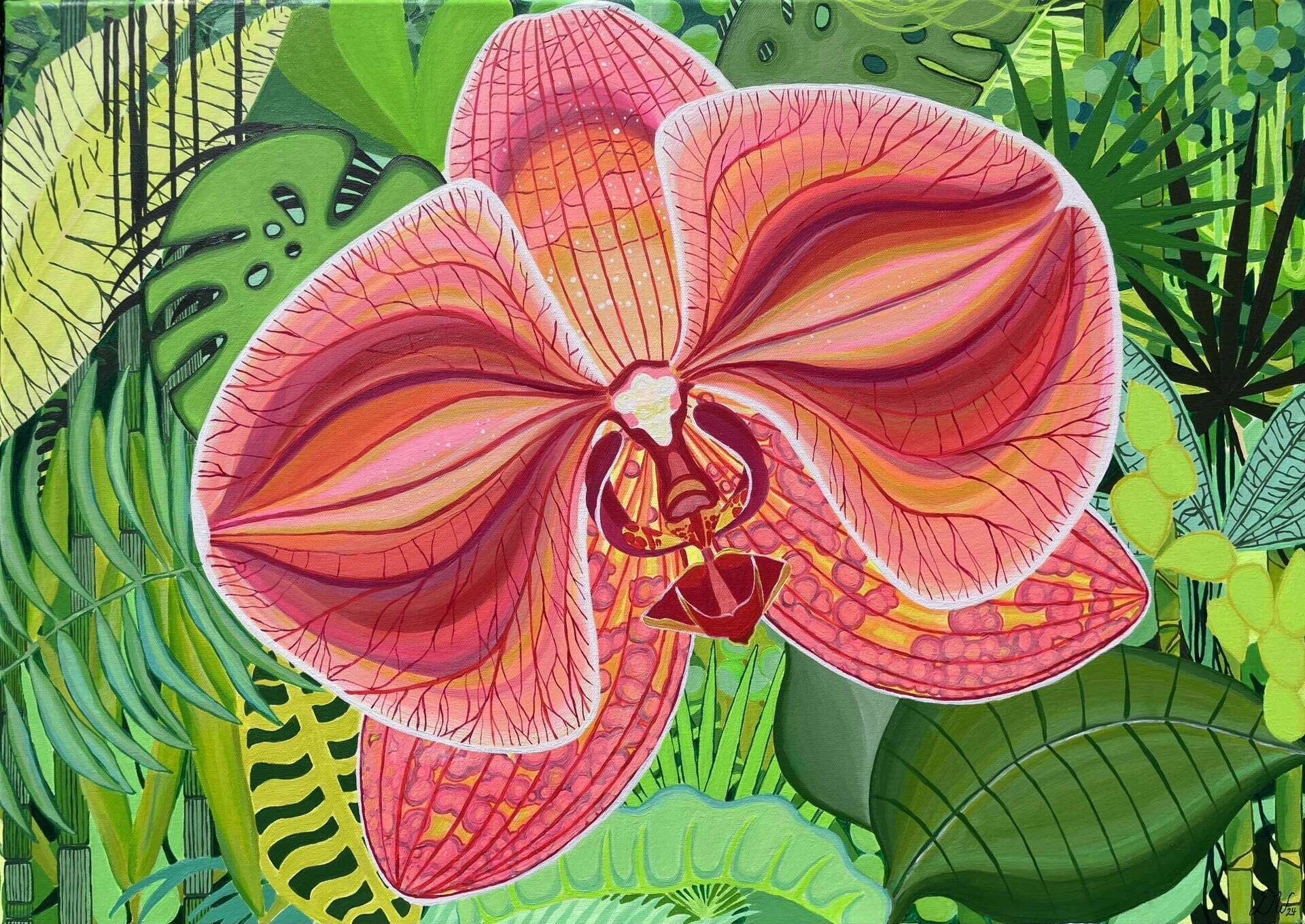 Rote Orchidee  - Delja Wilfert 1