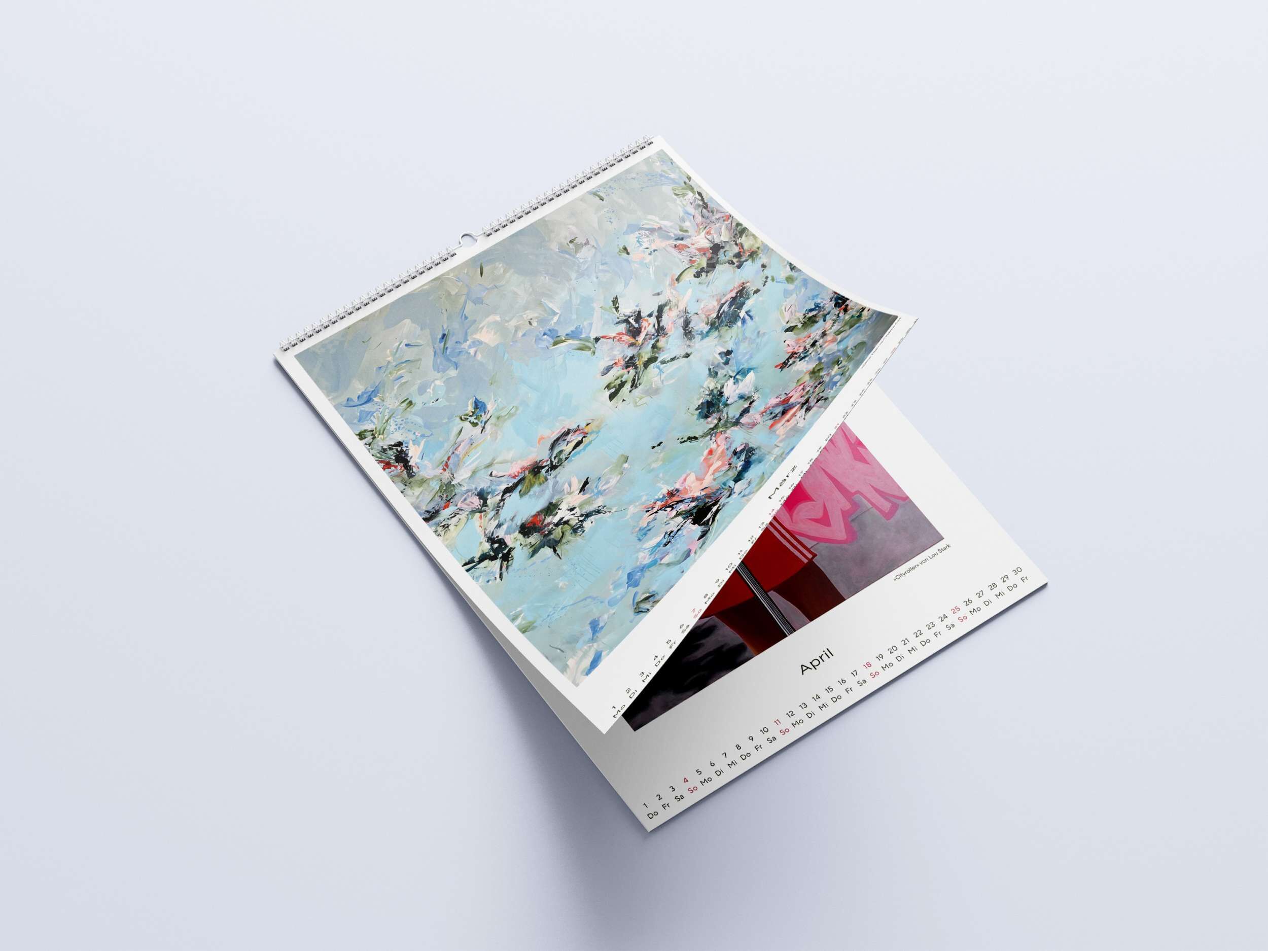 Kunstkalender 2026 A3 / A4 Hochformat - Studierenden Kunstmarkt 2