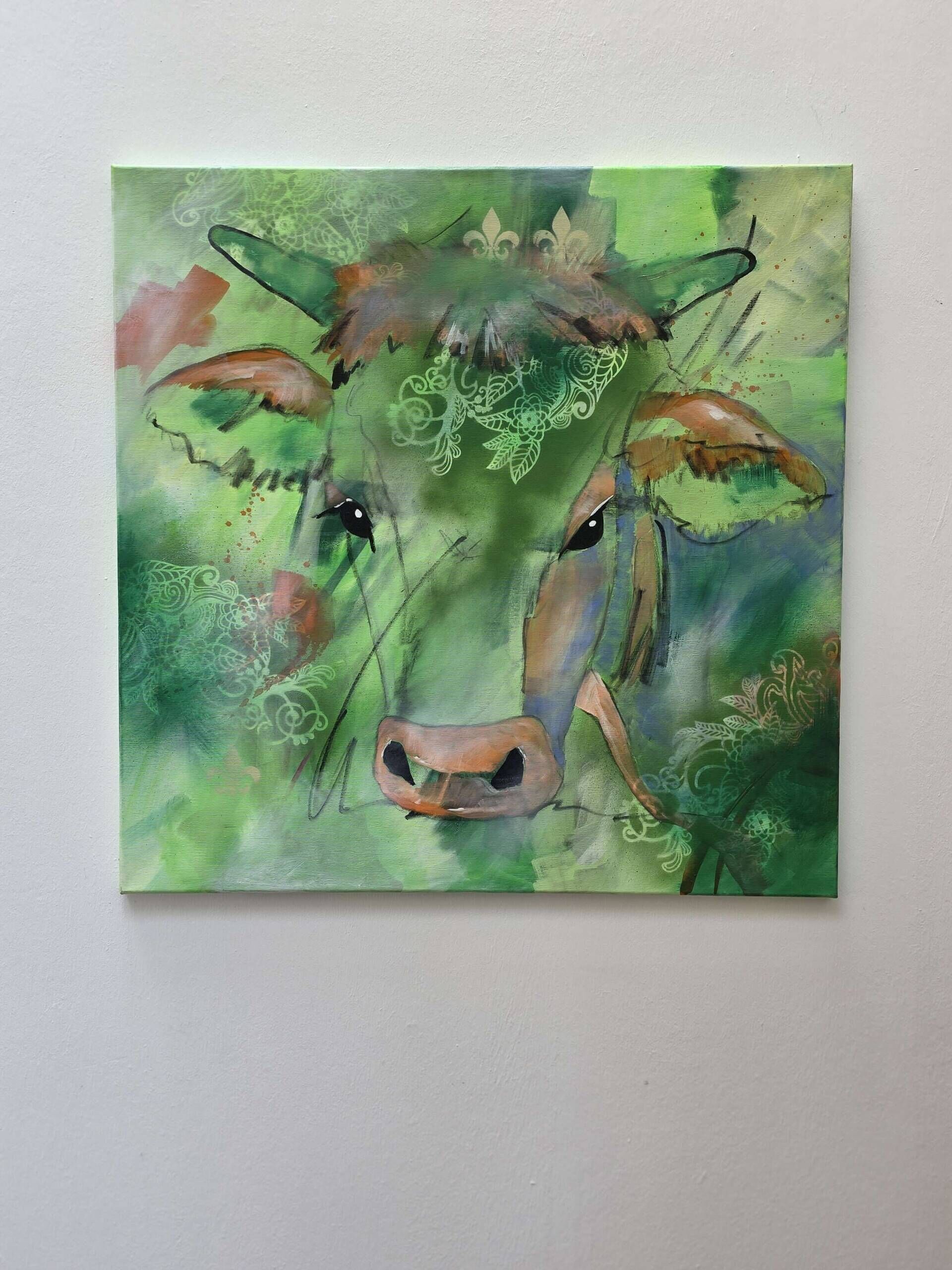 "Kuhportrait im Grünen" - Johanna Schneider 3
