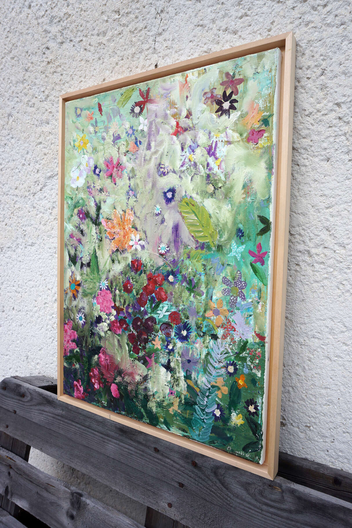 Abstraktes Bild mit Blumen - Christian Herzig 4