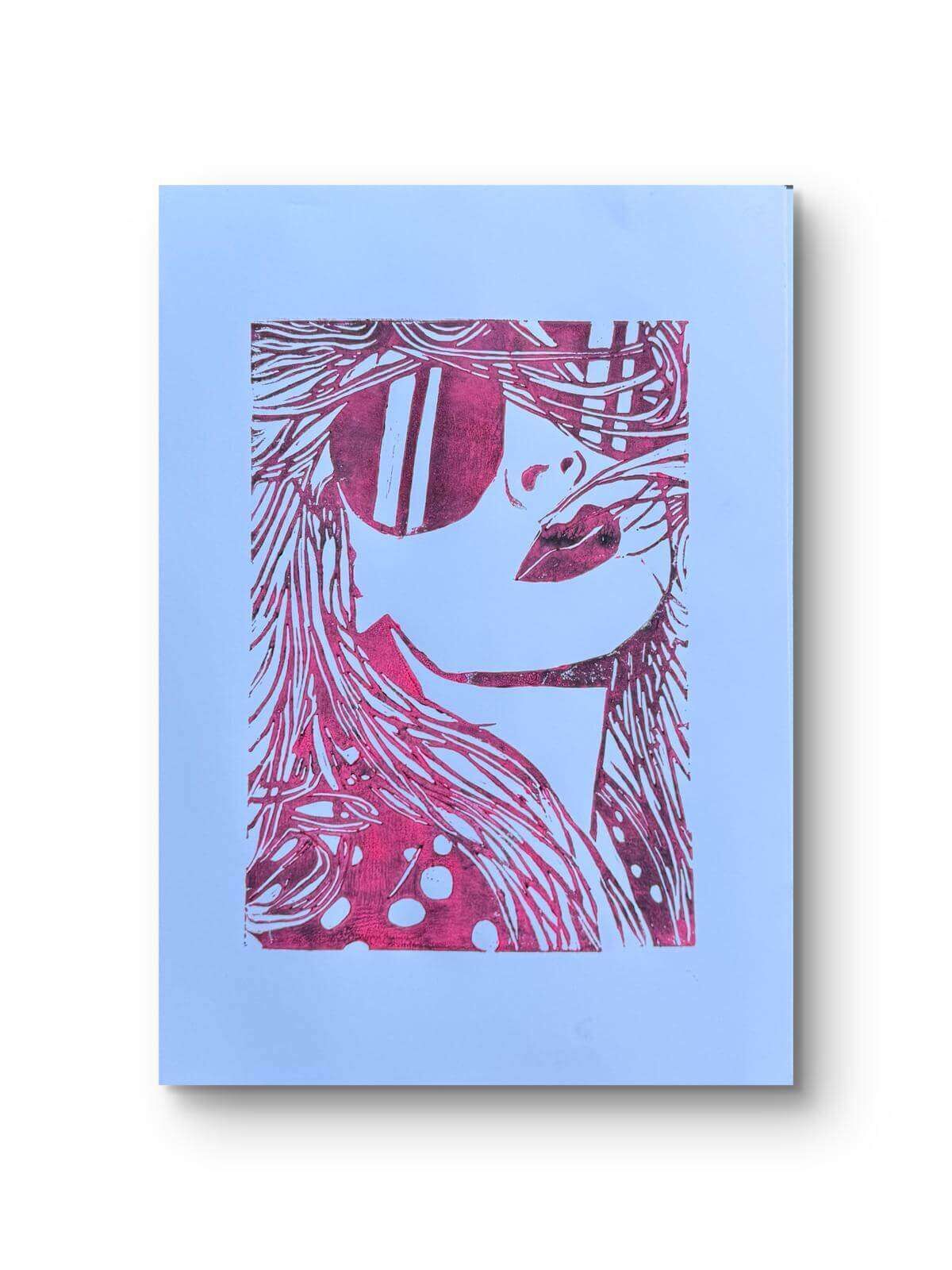 CATHY No. 02 Linolschnitt - Sybille Stein 2