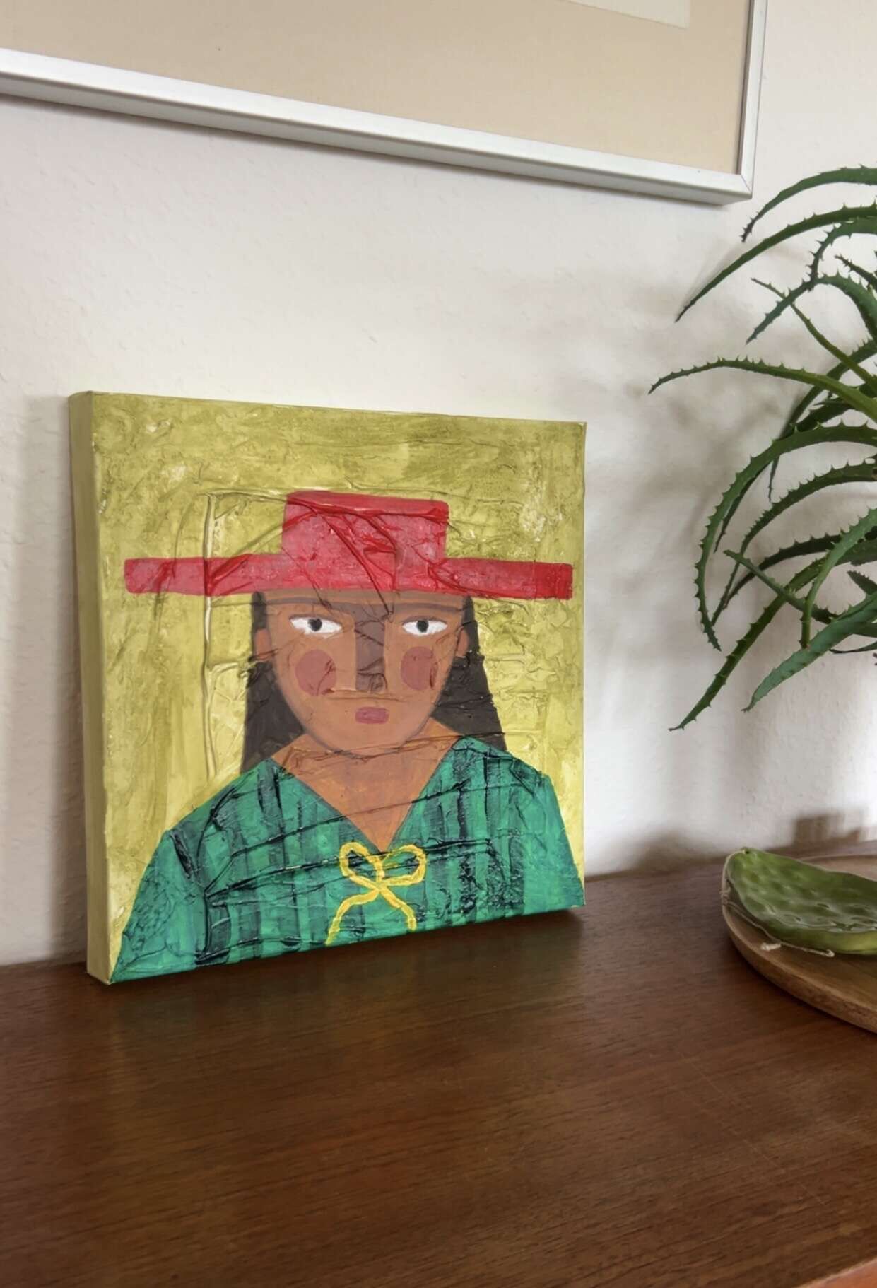 Frau mit rotem Hut  - Ana Carmona Hernandez 3