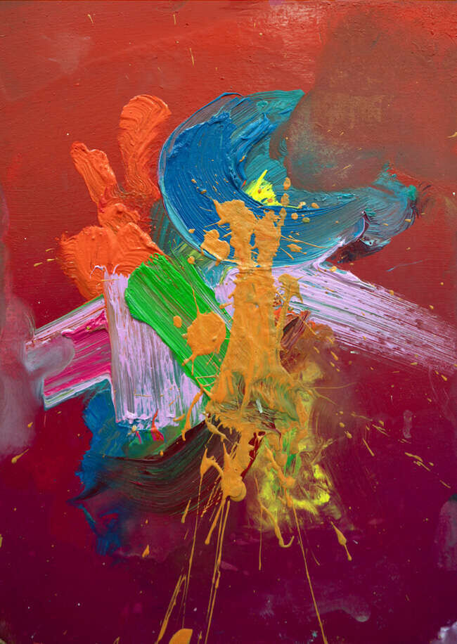 Testbenzin Triptychon rot - Christopher Schröder 3