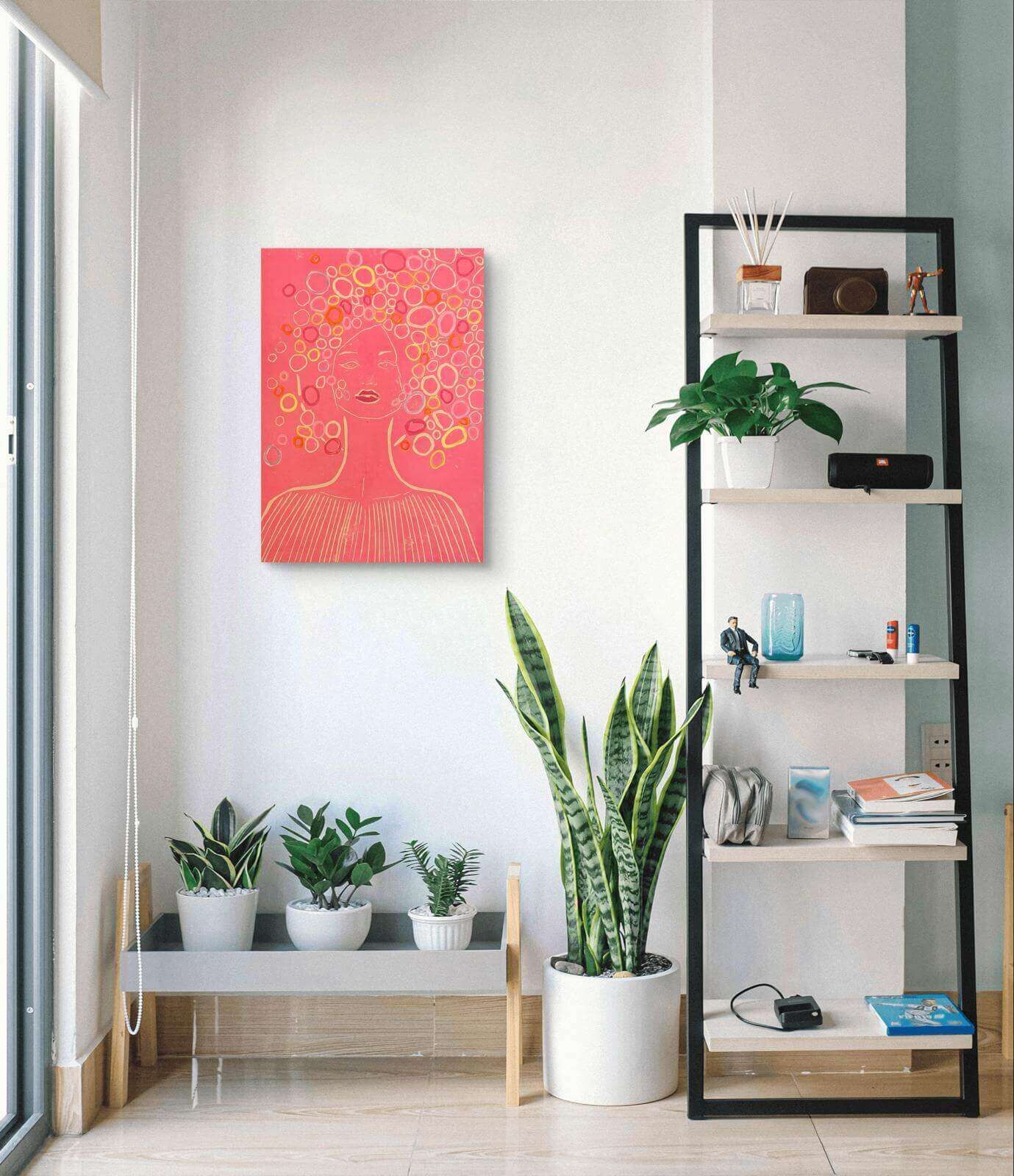 LILITH Pink Linolschnitt - Sybille Stein LILITH Pink Linolschnitt - Sybille Stein 6