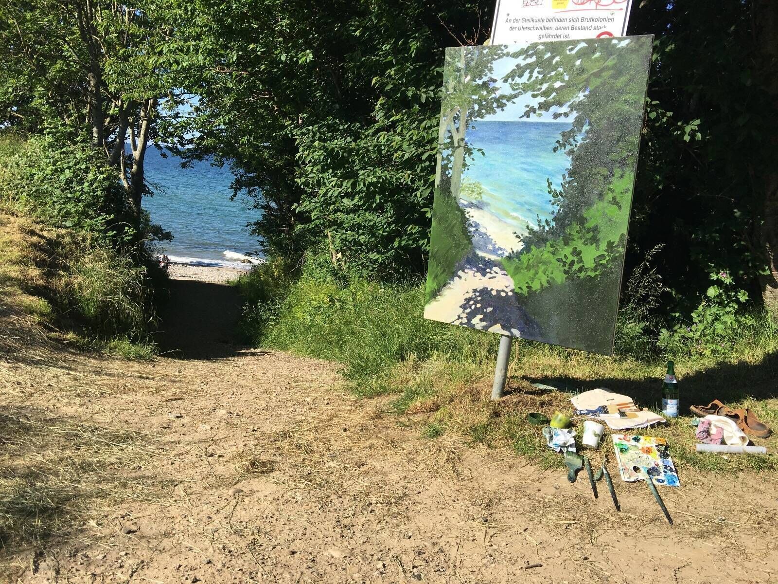 Blick zum Strand in Stohl