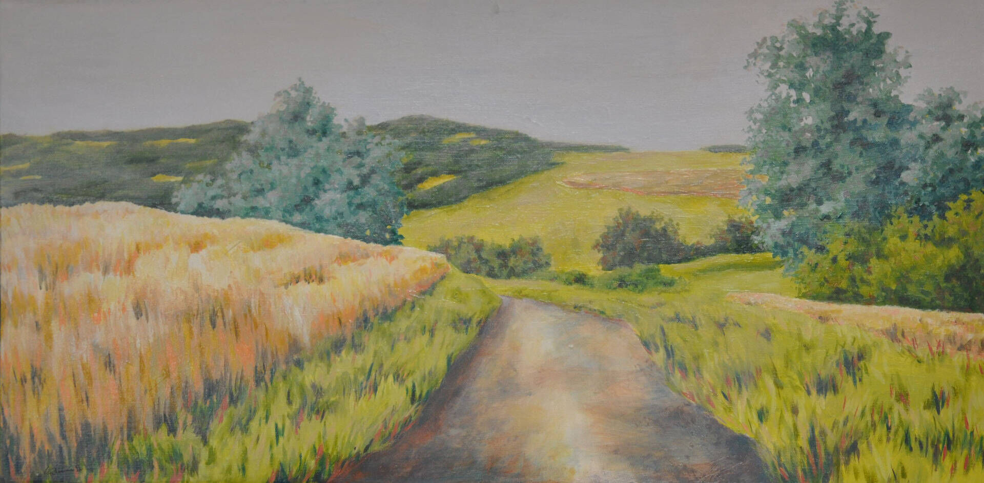 Weg in die Feldlandschaft