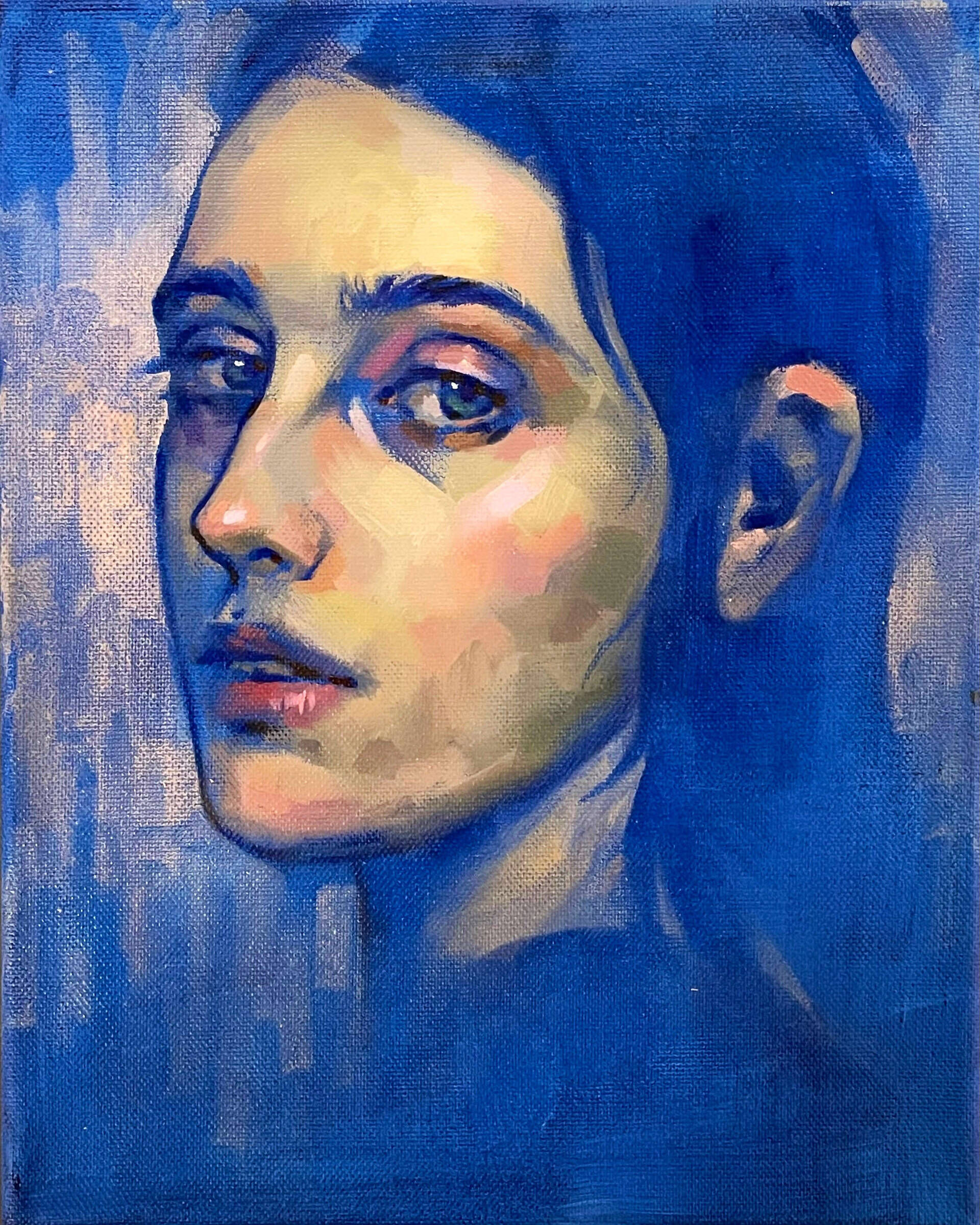 Blaues Porträt n.2 - Ekaterina  Vasilenko 1