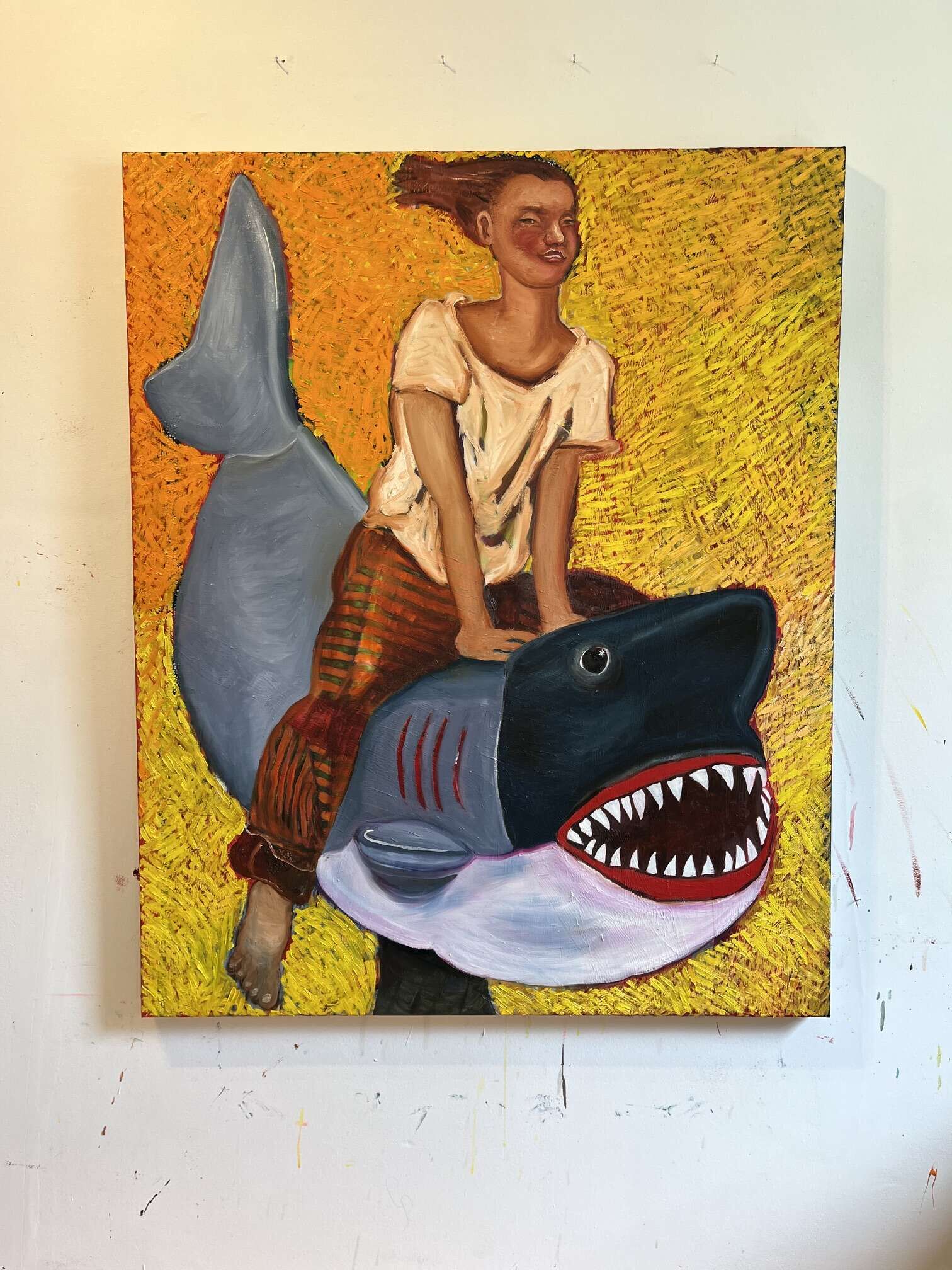 Riding the Shark, or Hot Summer, 2026 - Anna Hopfensberger 1
