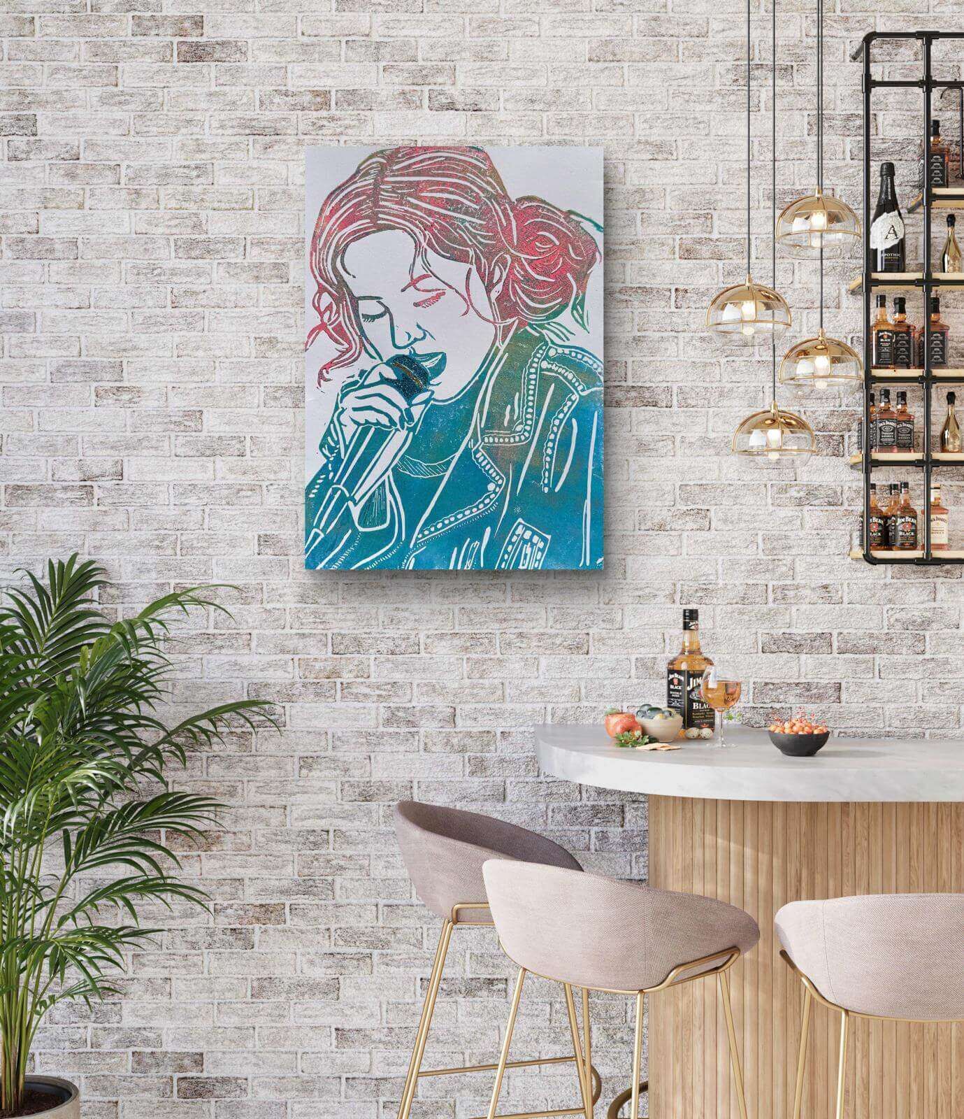 ROSE Linolschnitt 02 - Sybille Stein 4