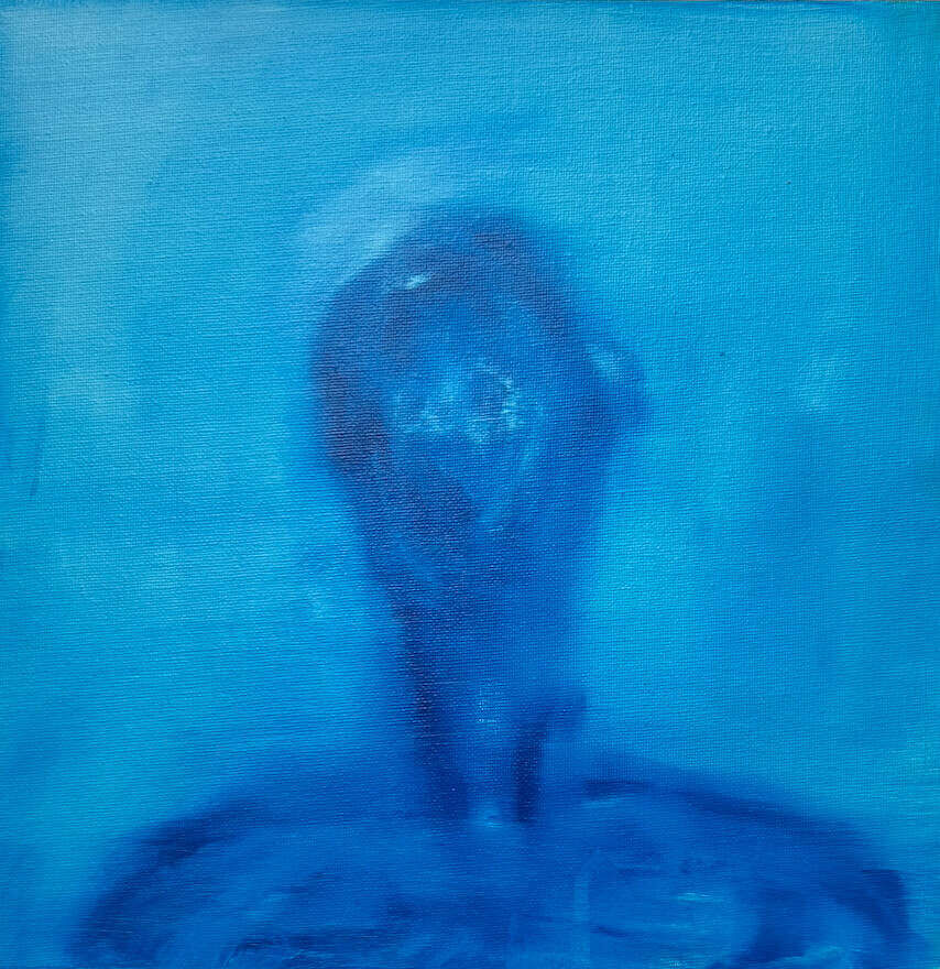 Dissolved Portrait in Azur Blue - Leonel Perez 1