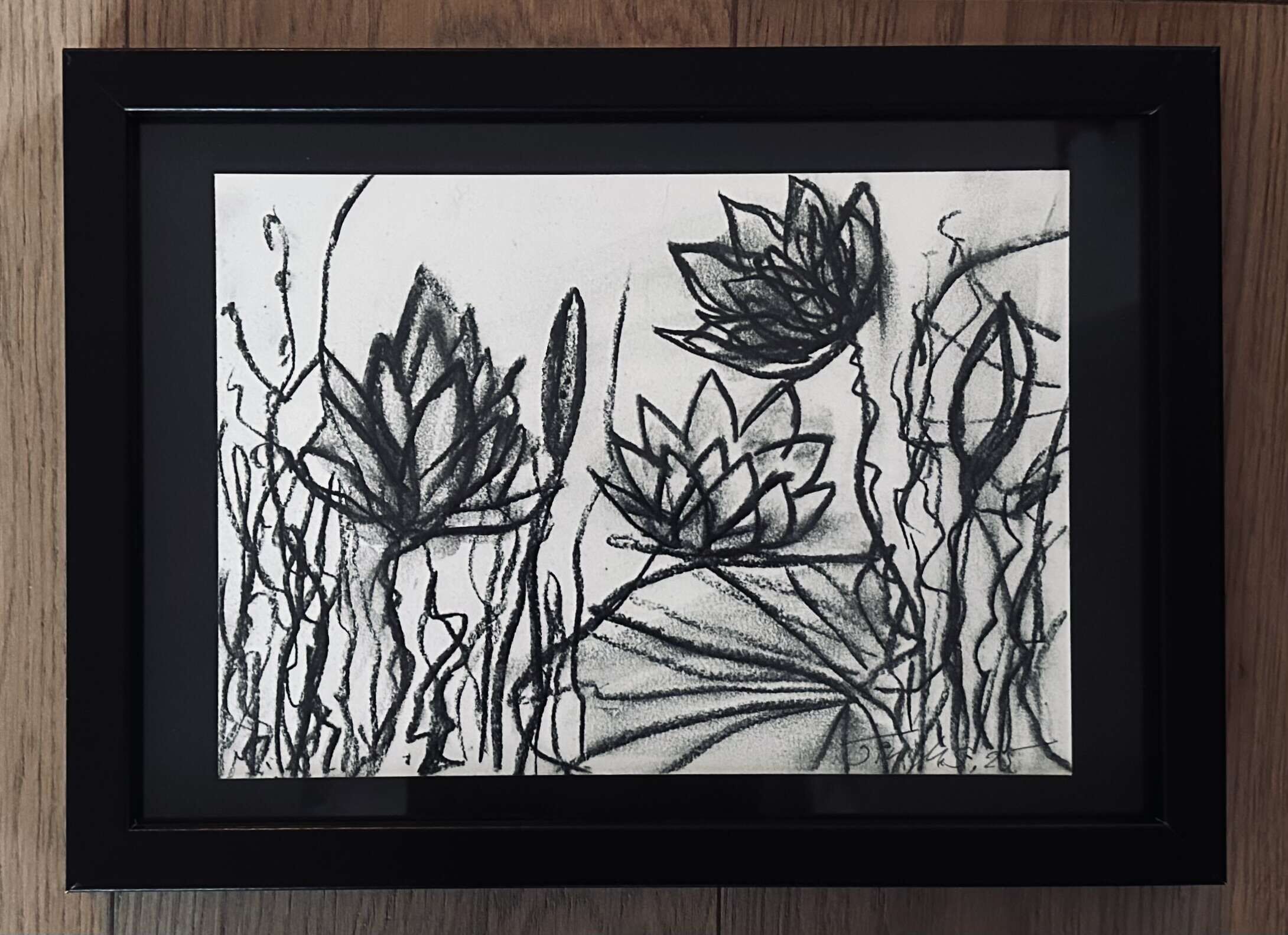 Waterlilies Dream 1 gerahmt - Martina  Schepperle  1