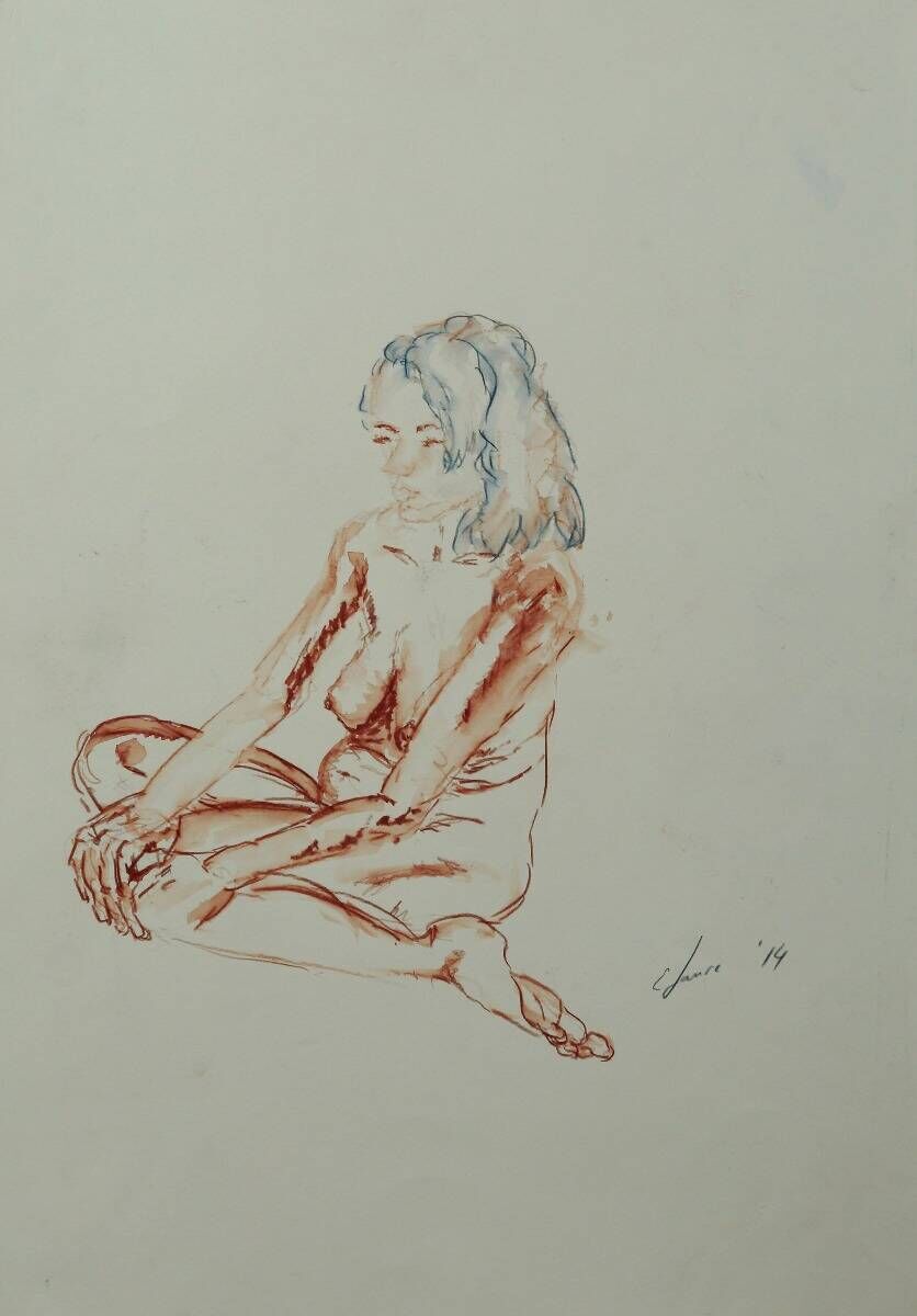 Sitting Female Nude